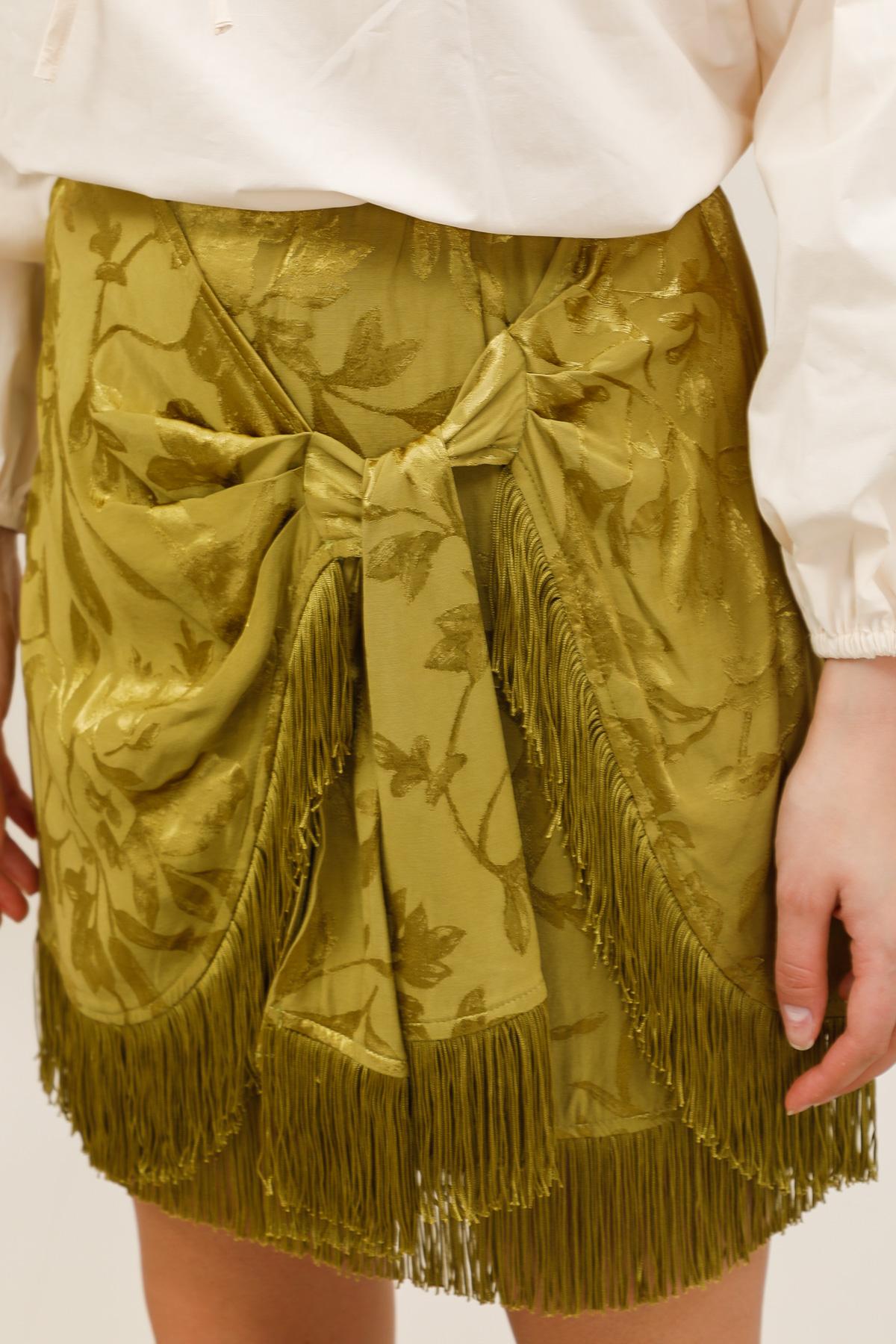 32171 Jupe satinée fleurie