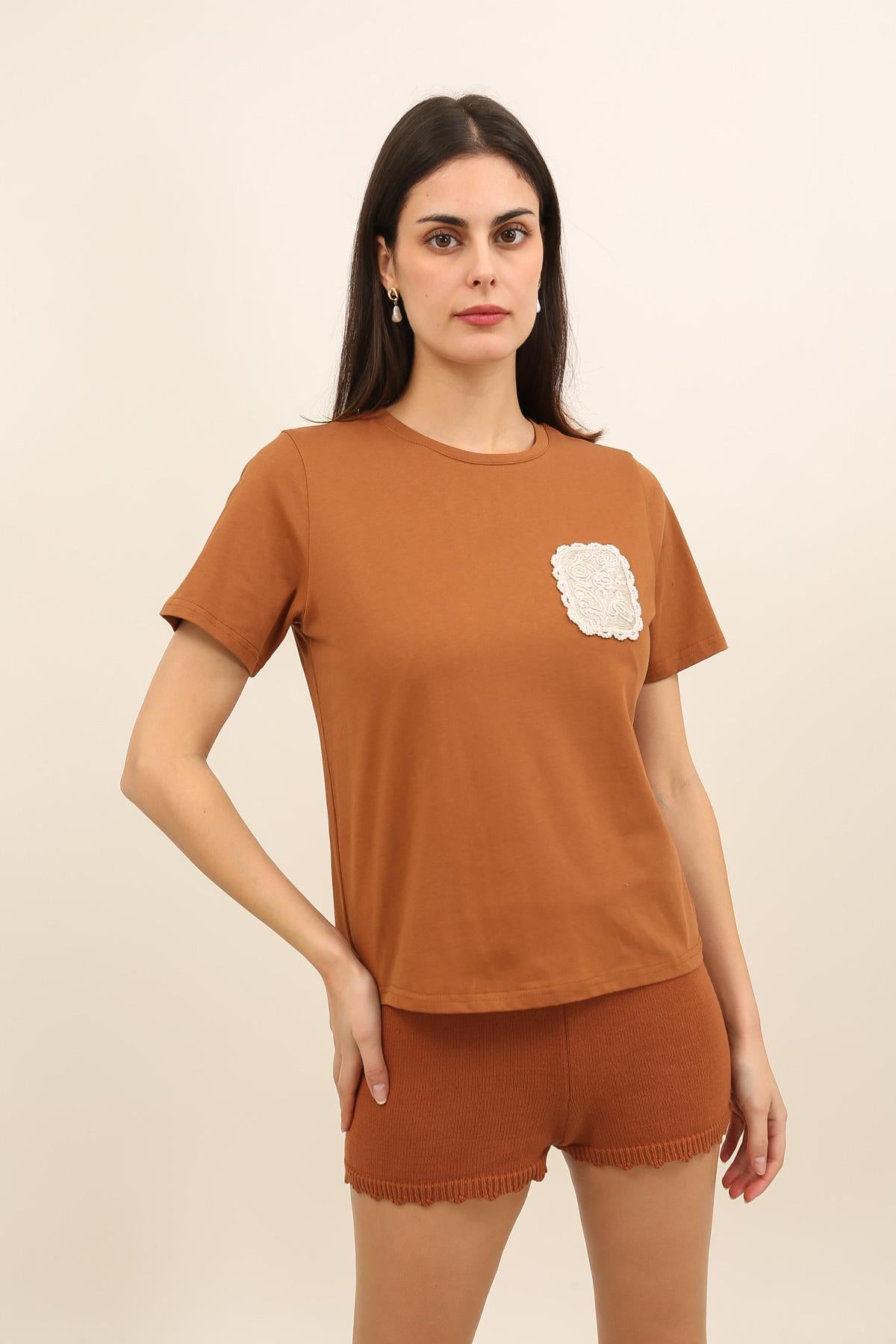 32182 T-shirt patch macramé