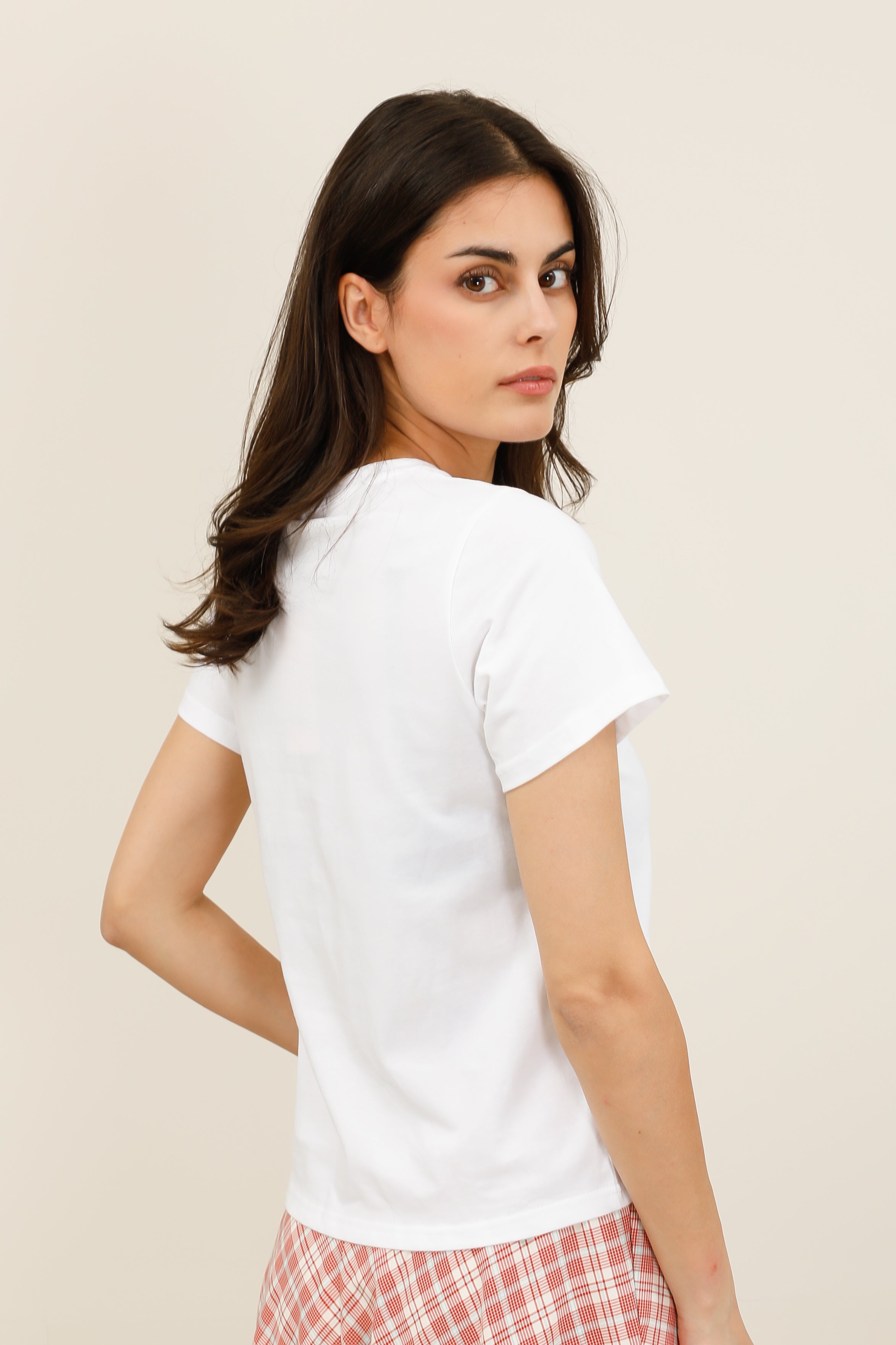 T-shirt femme broderie florale relief manches courtes - 32215