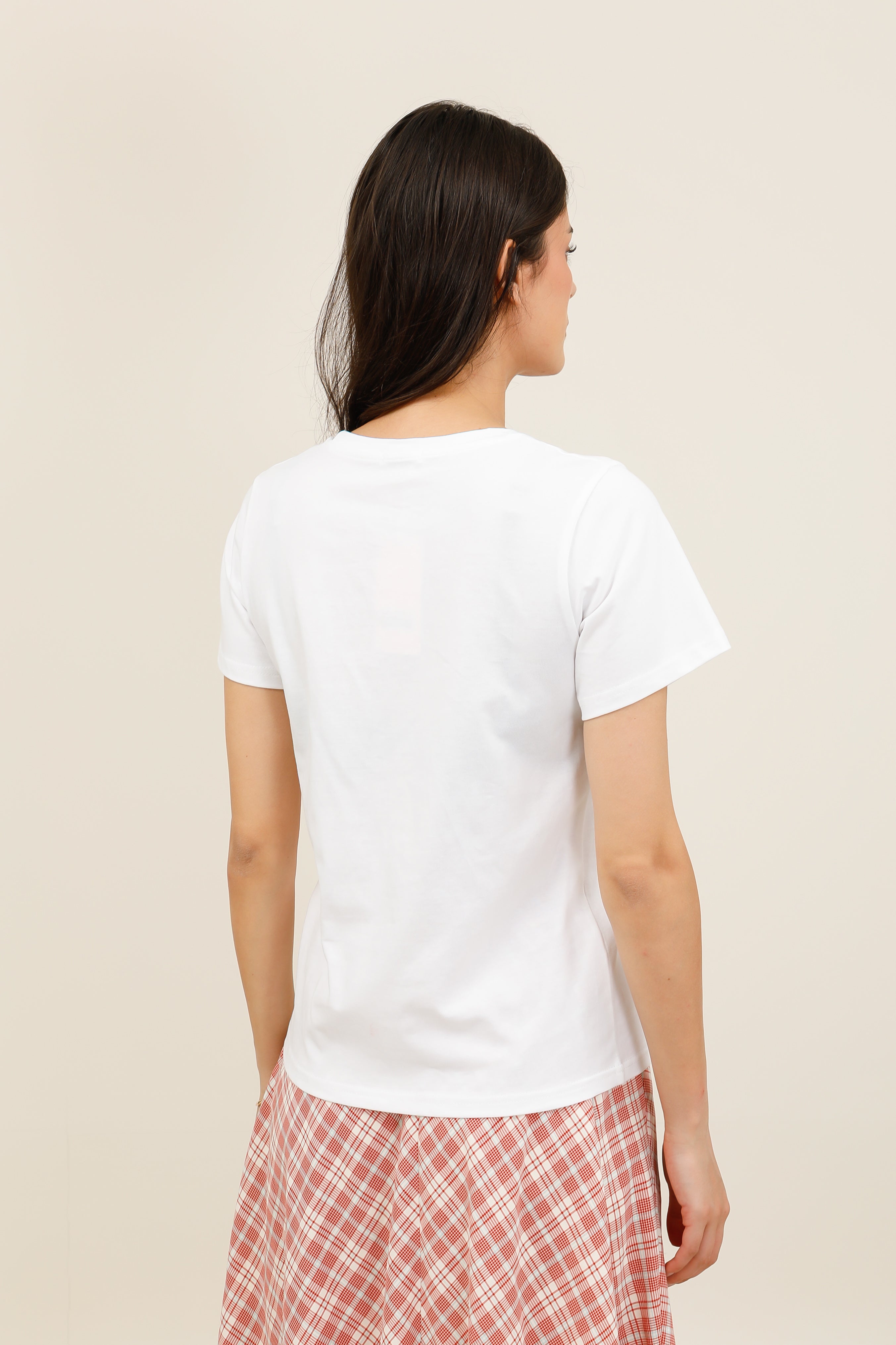 T-shirt femme inscription "all my love" en perles manches courtes - 32231