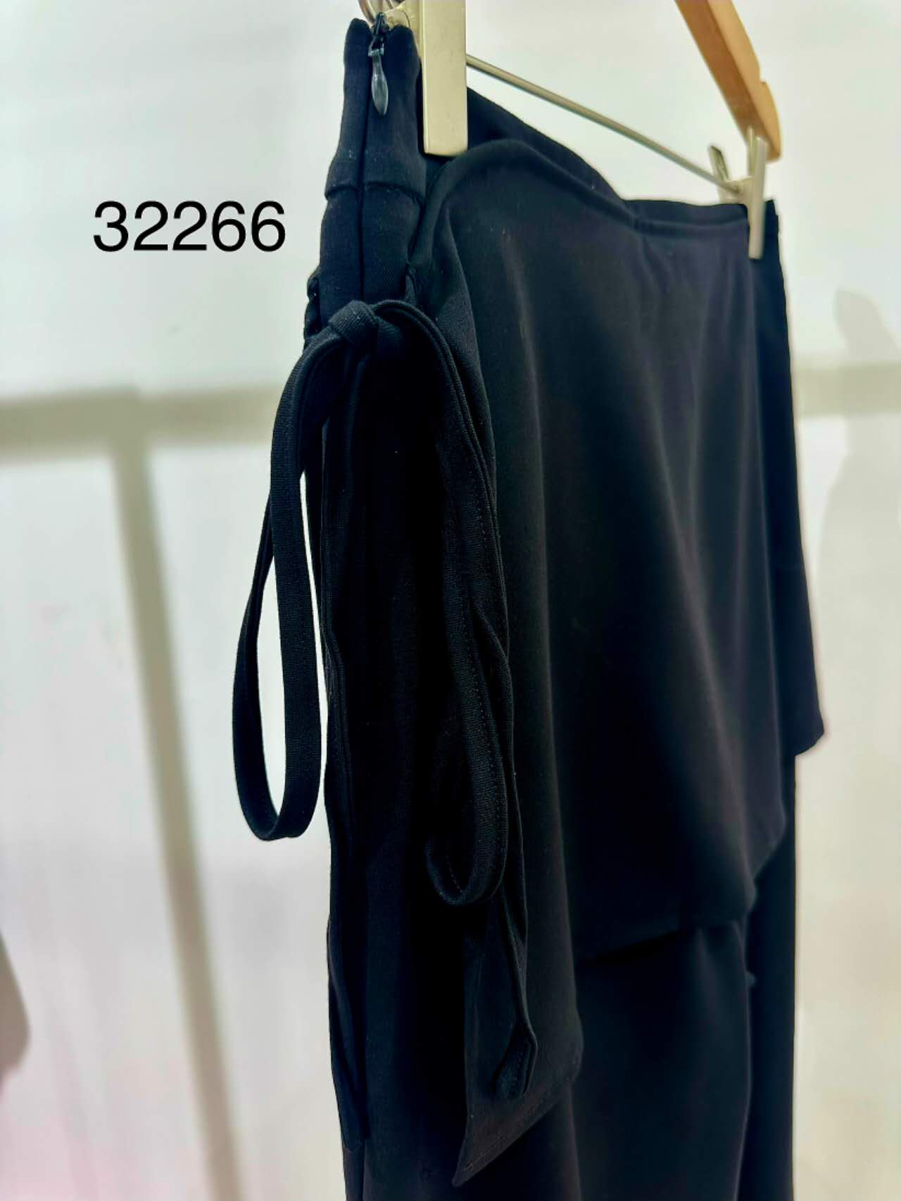 Women's Wide-Leg Trousers with Integrated Wrap Skirt - 32266
