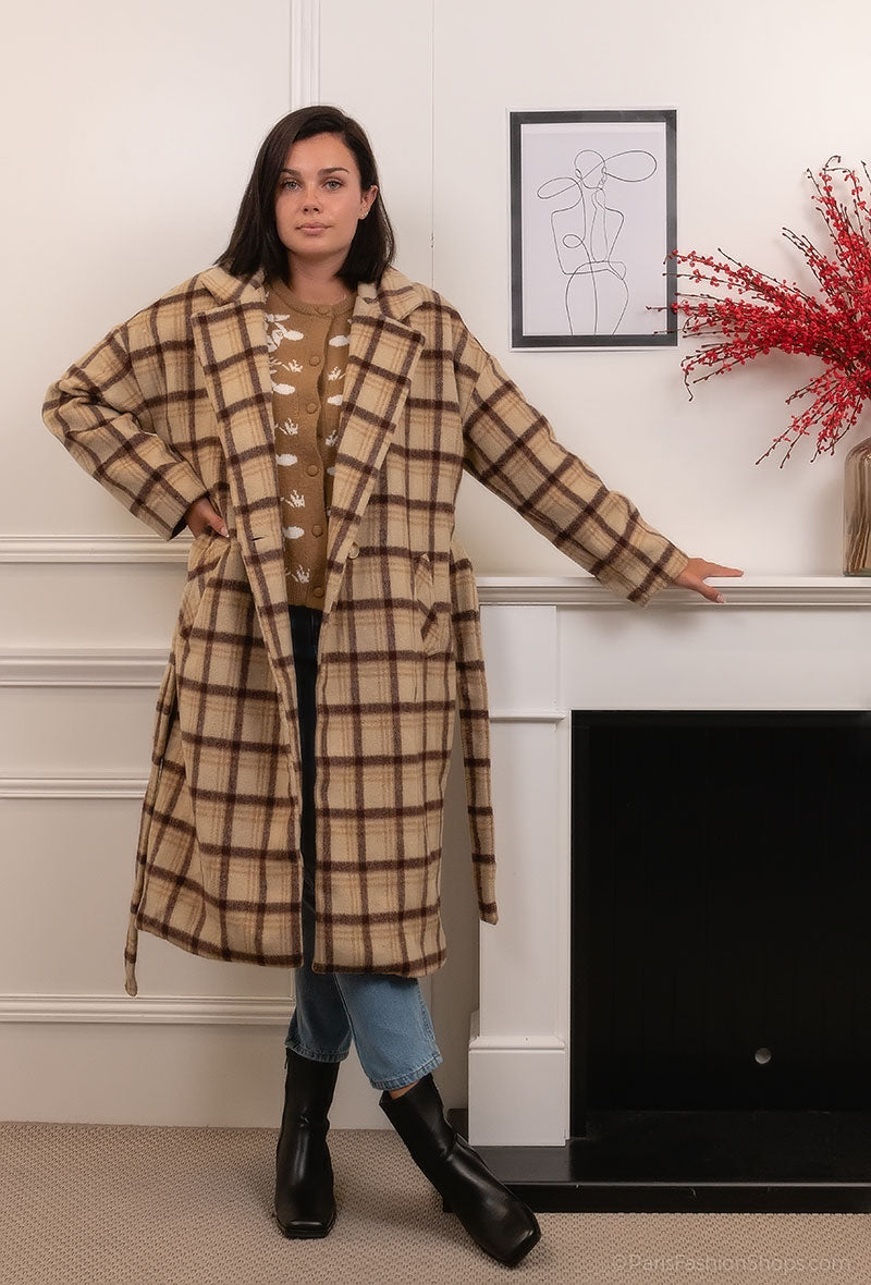 3636 Manteau à carreaux