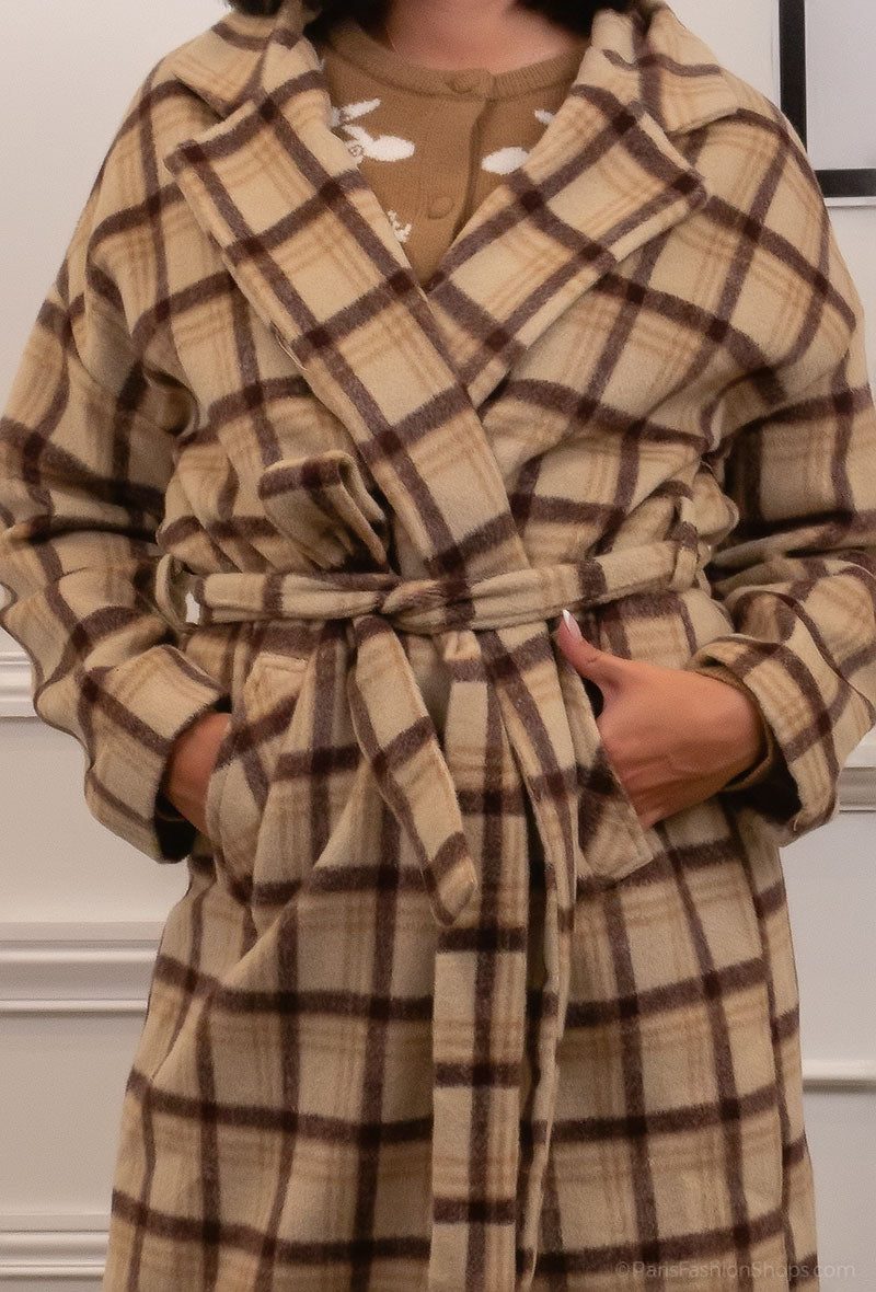 3636 Manteau à carreaux