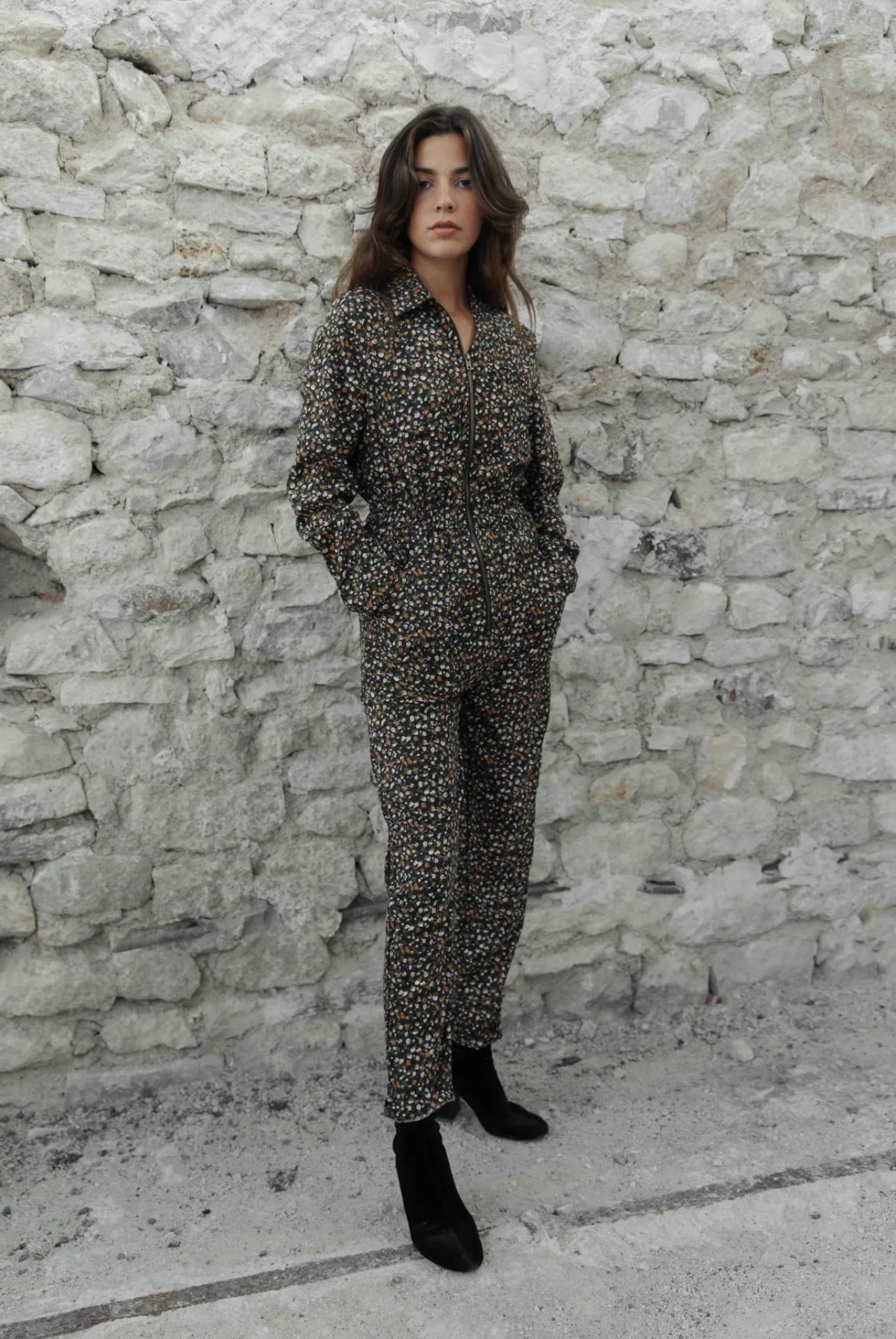 3638 Combinaison fleurie