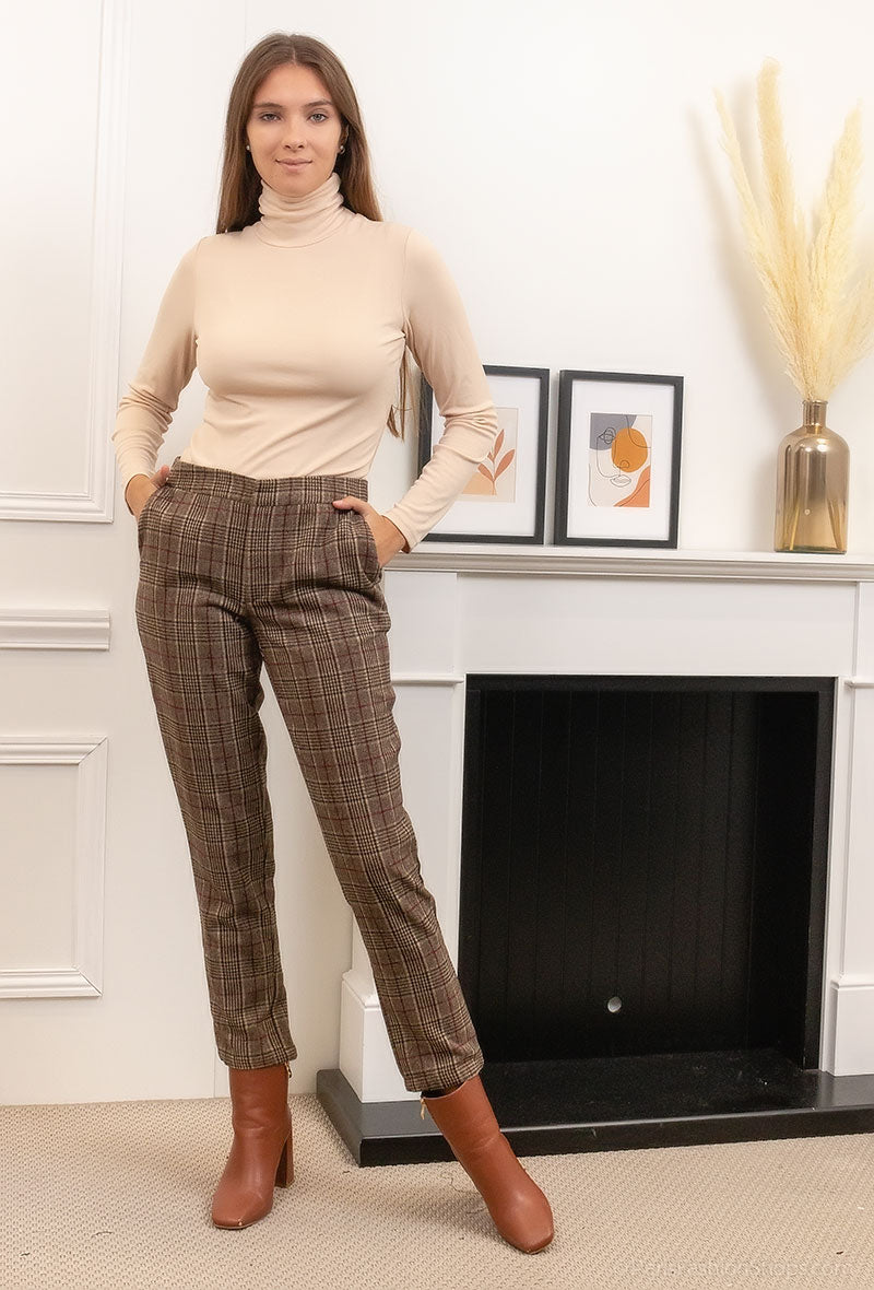 3660 Pantalon à carreaux