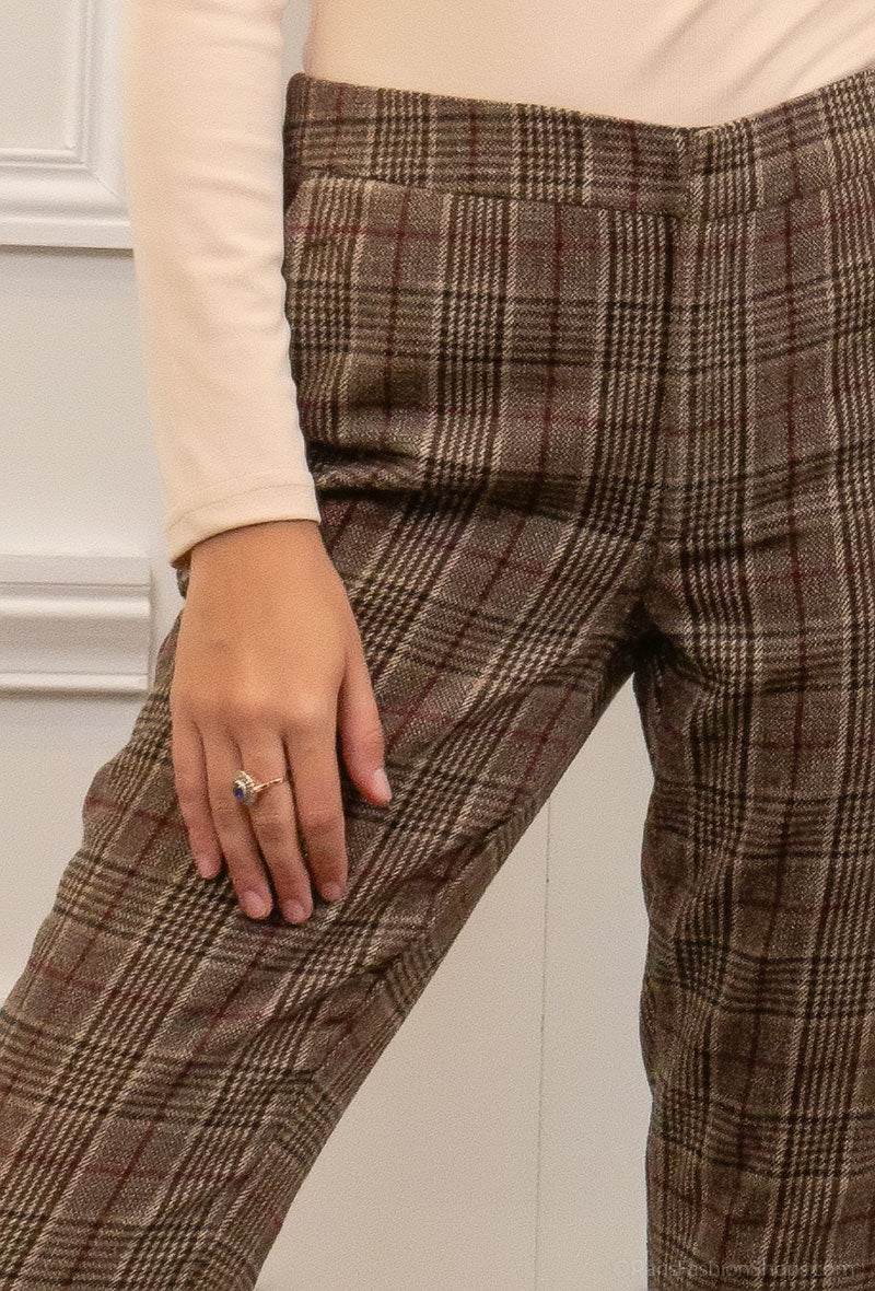 3660 Pantalon à carreaux