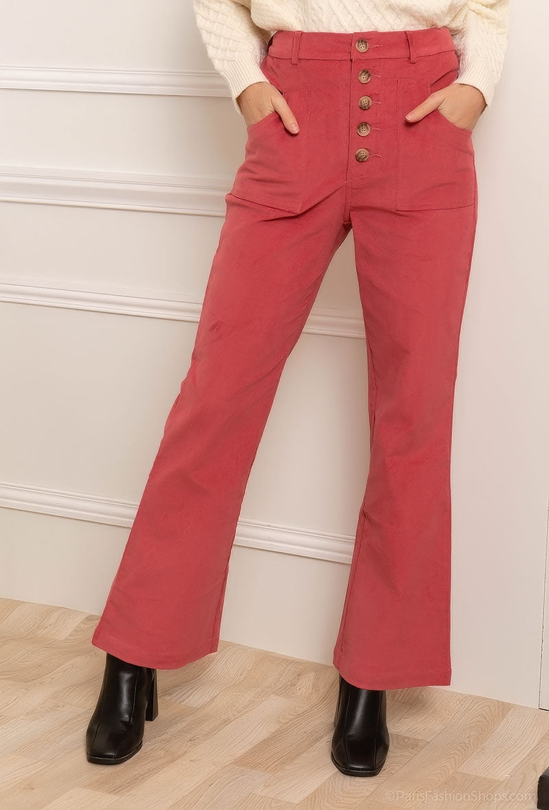3672 Pantalon en daim
