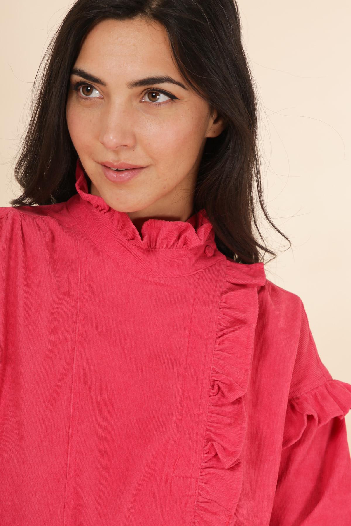 3809 Blouse en velours