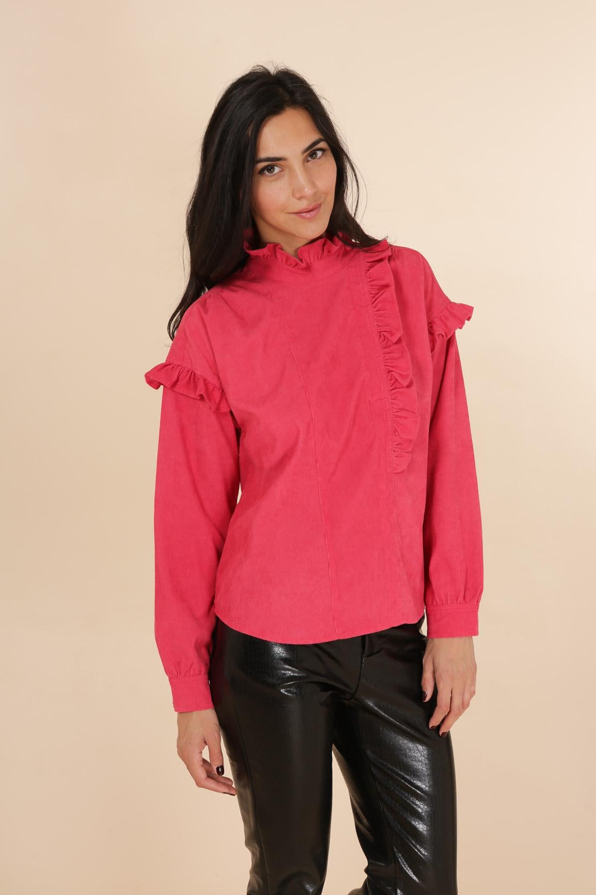 3809 Blouse en velours