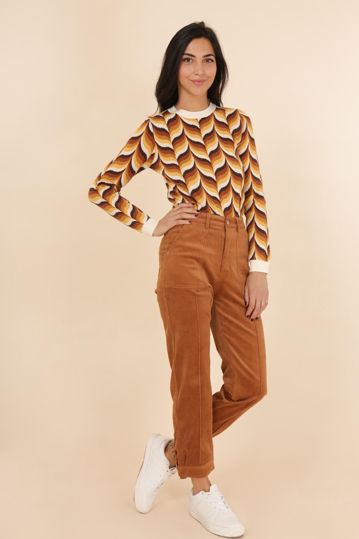 3812 Pantalon en velours