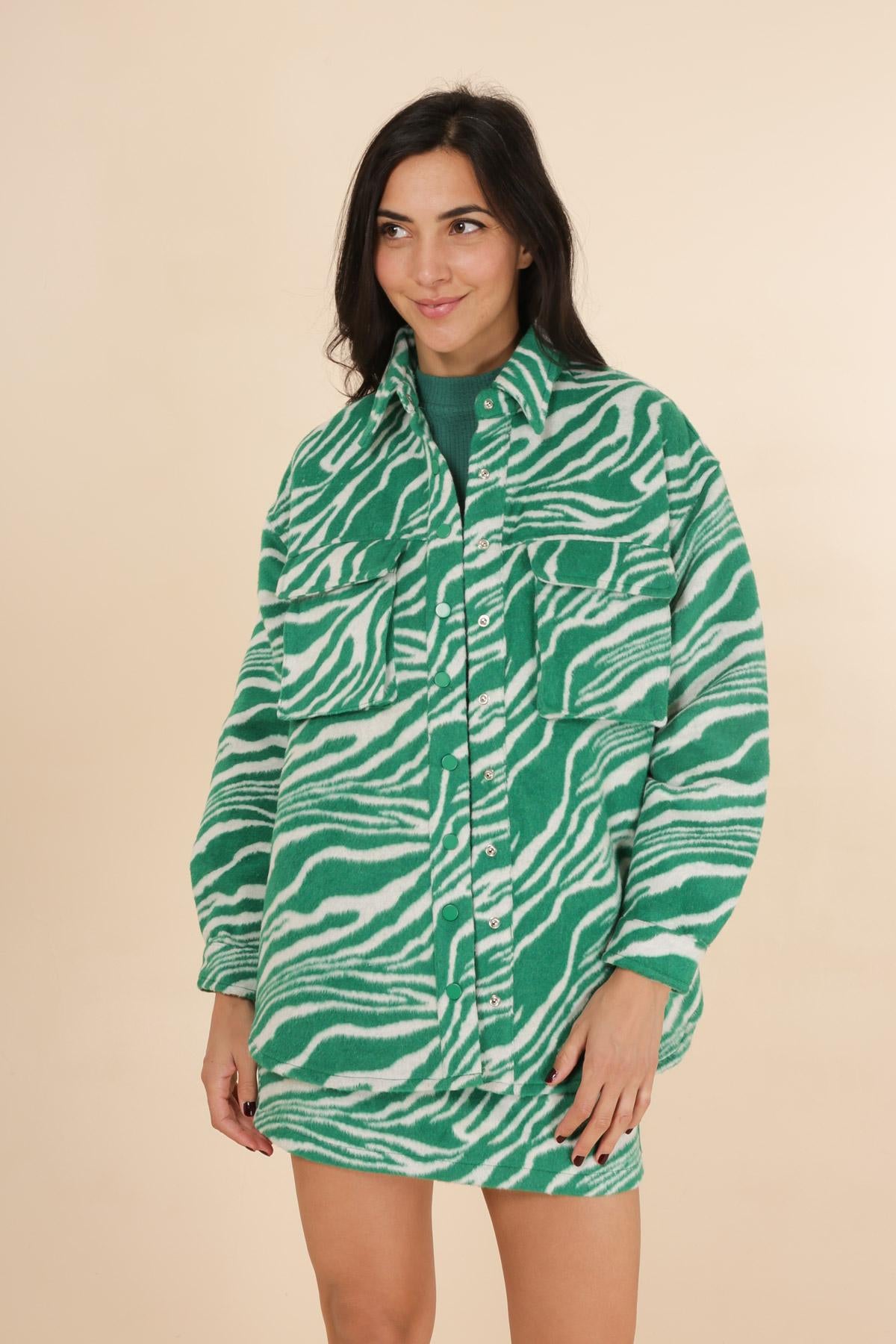 3820 Surchemise zébrée