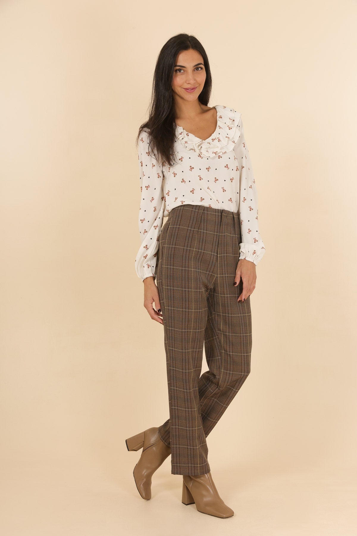 3833 Pantalon à carreaux