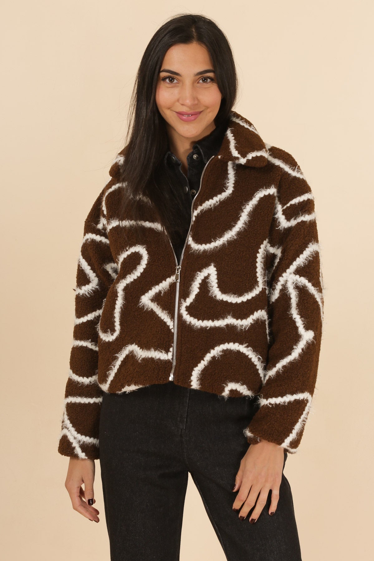 3838 Blouson à bouclettes