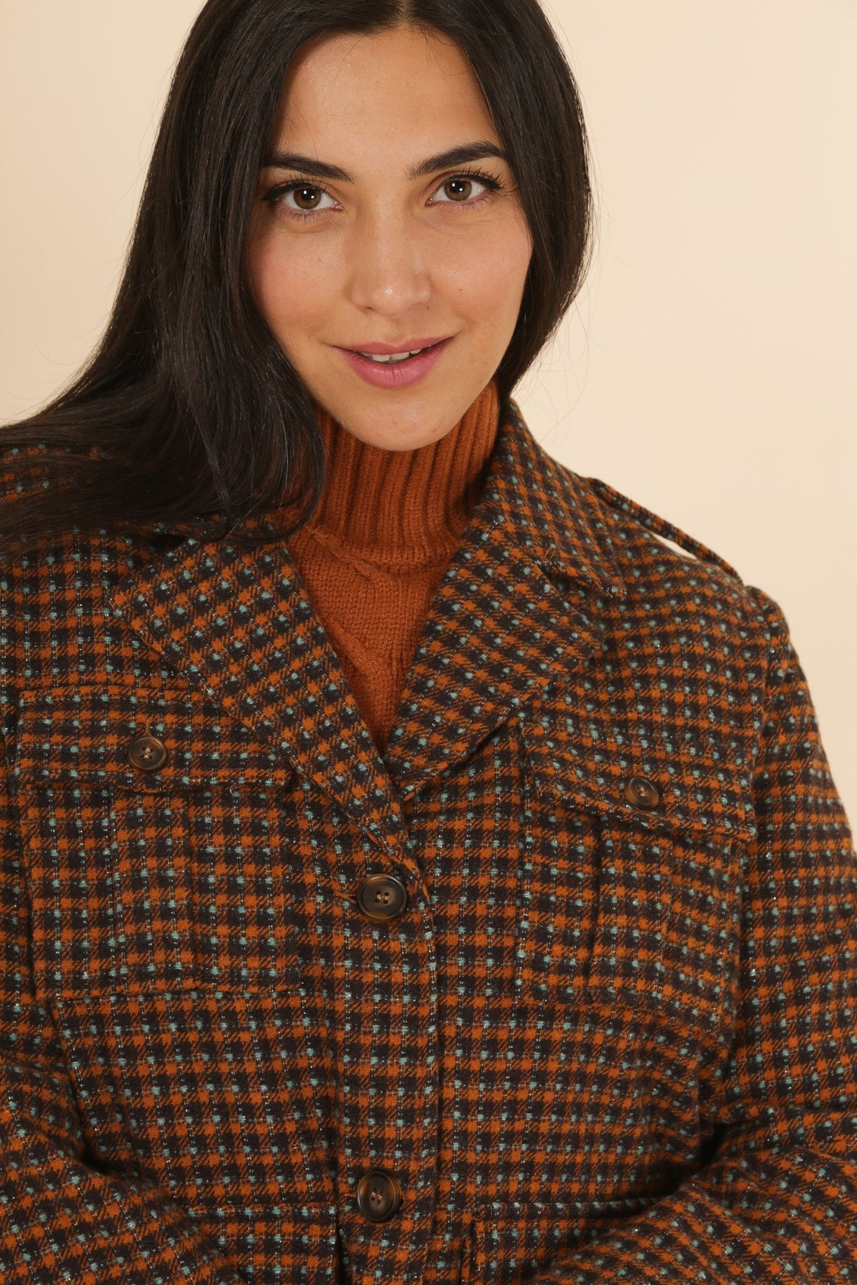 3851 Manteau à carreaux