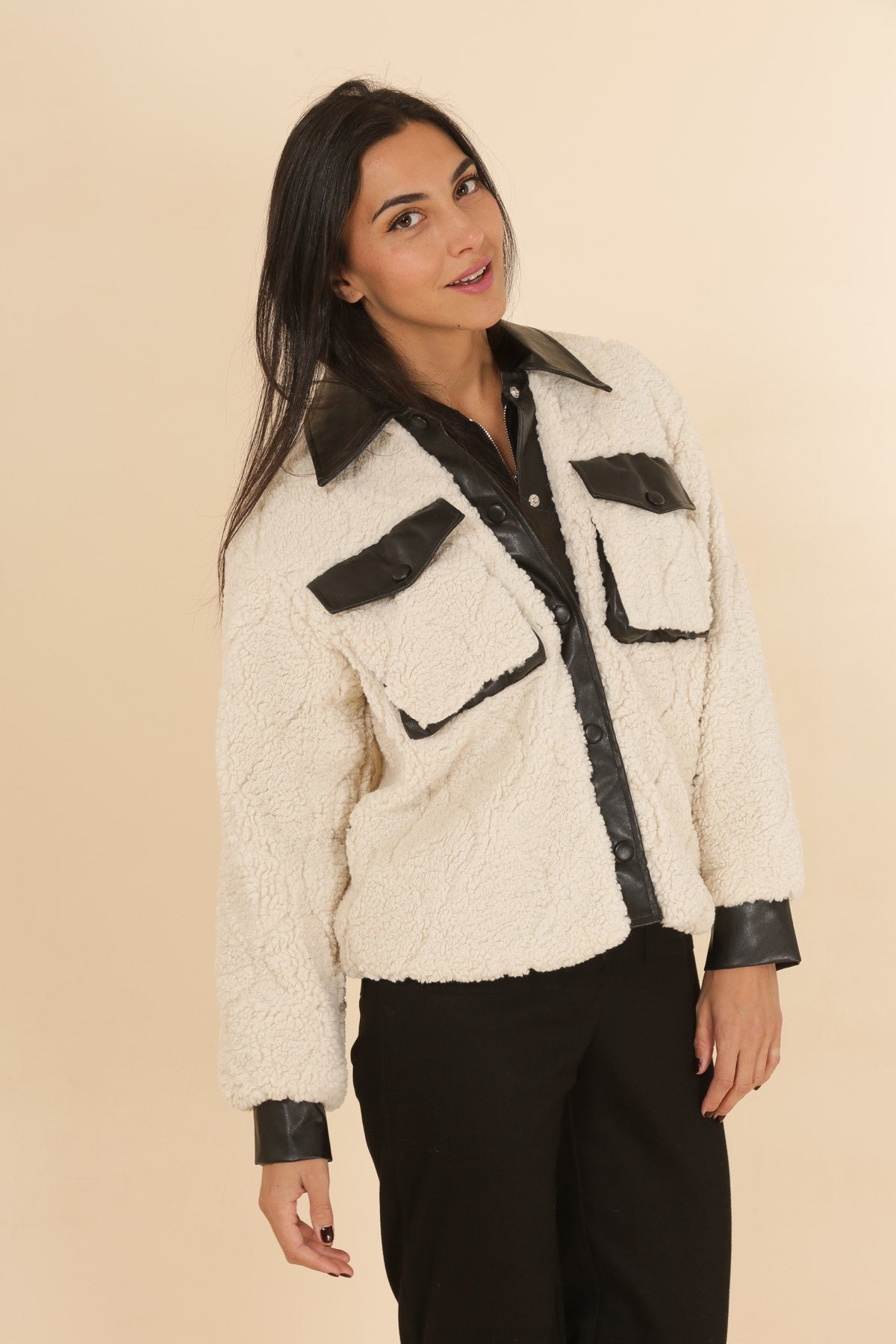 3860 Blouson en bouclettes