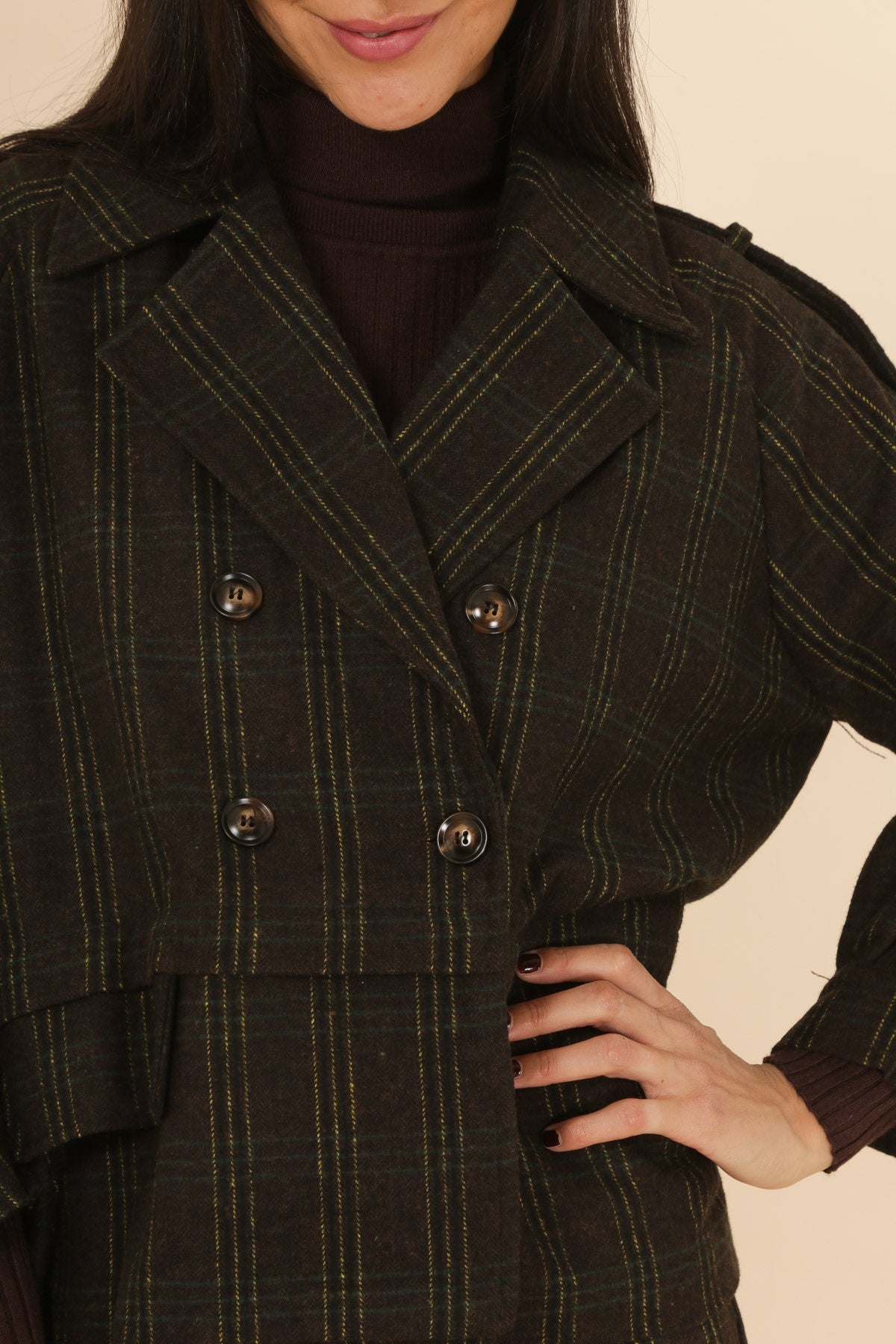 3865 Veste à carreaux