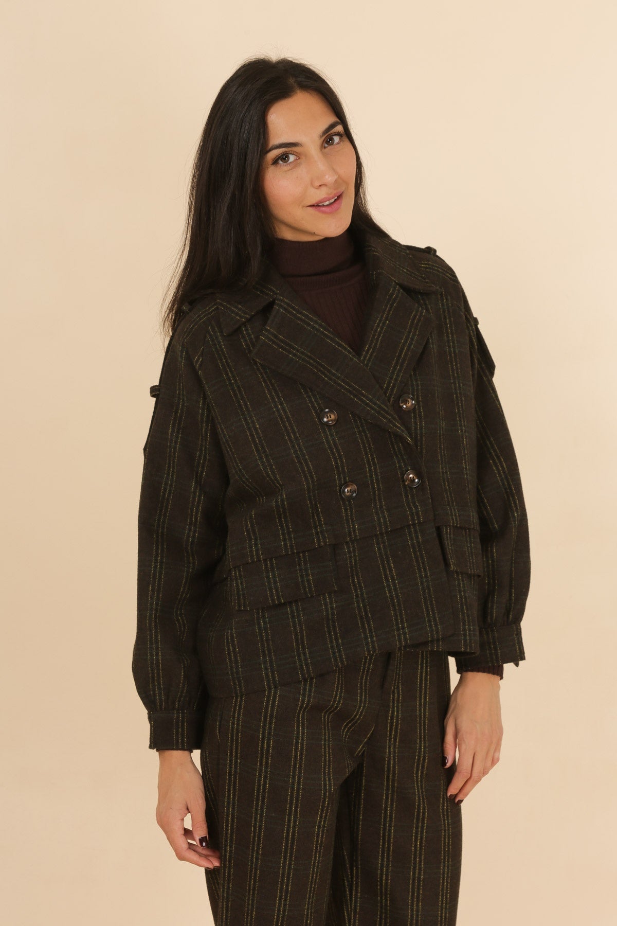 3865 Veste à carreaux