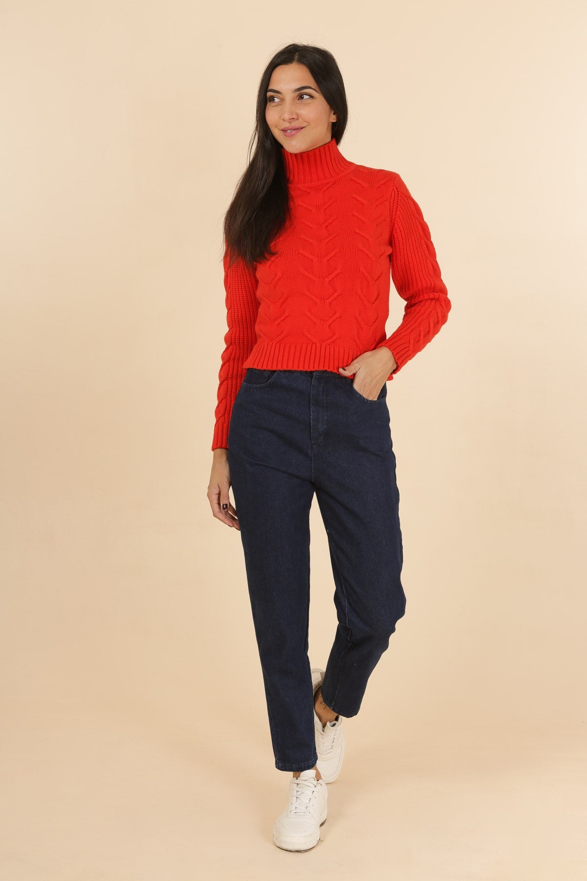 3875 Jeans taille haute