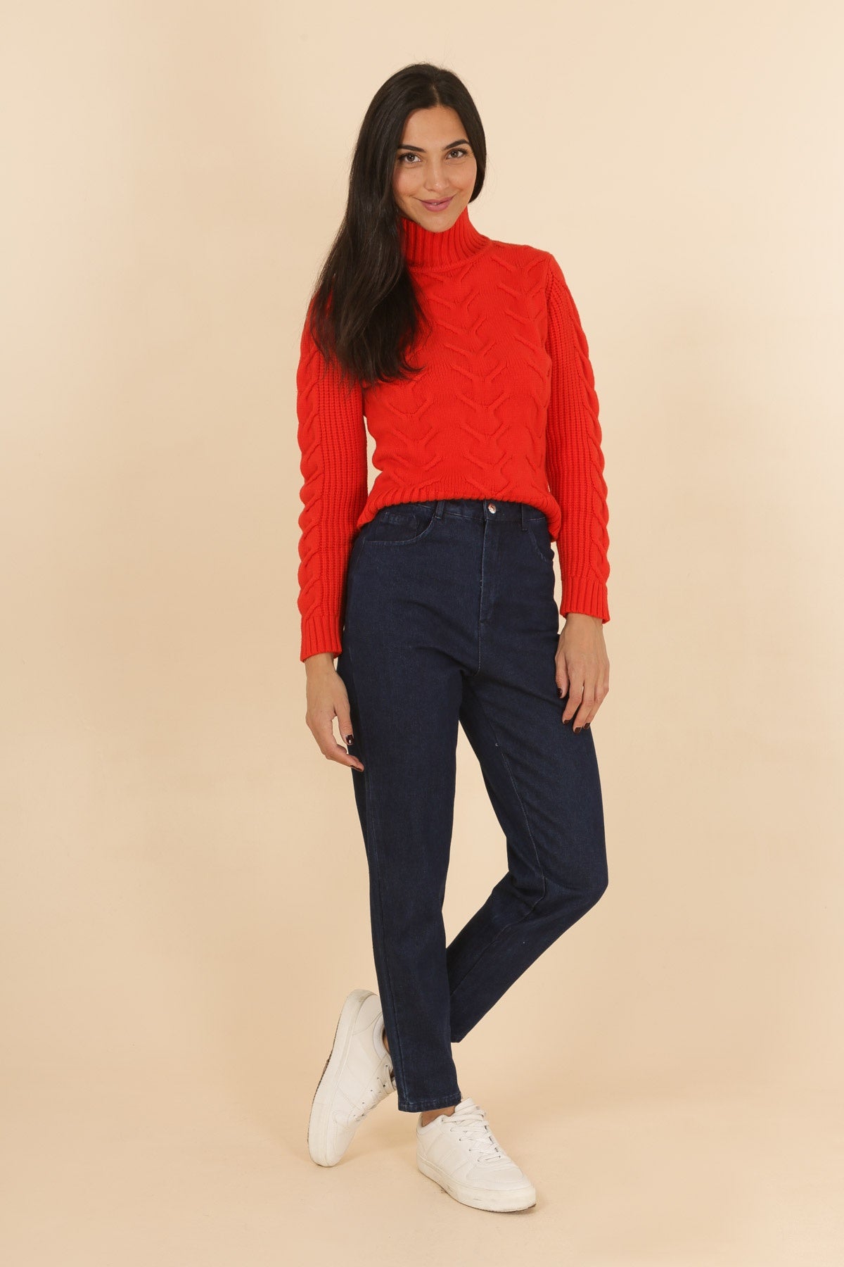 3875 Jeans taille haute