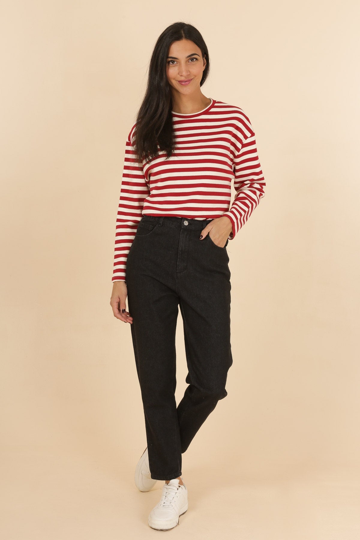 3875 Jeans taille haute