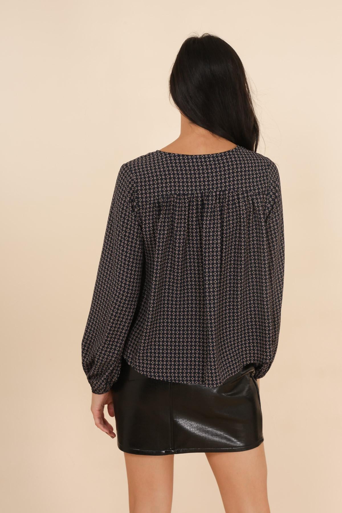 3876 Blouse imprimée