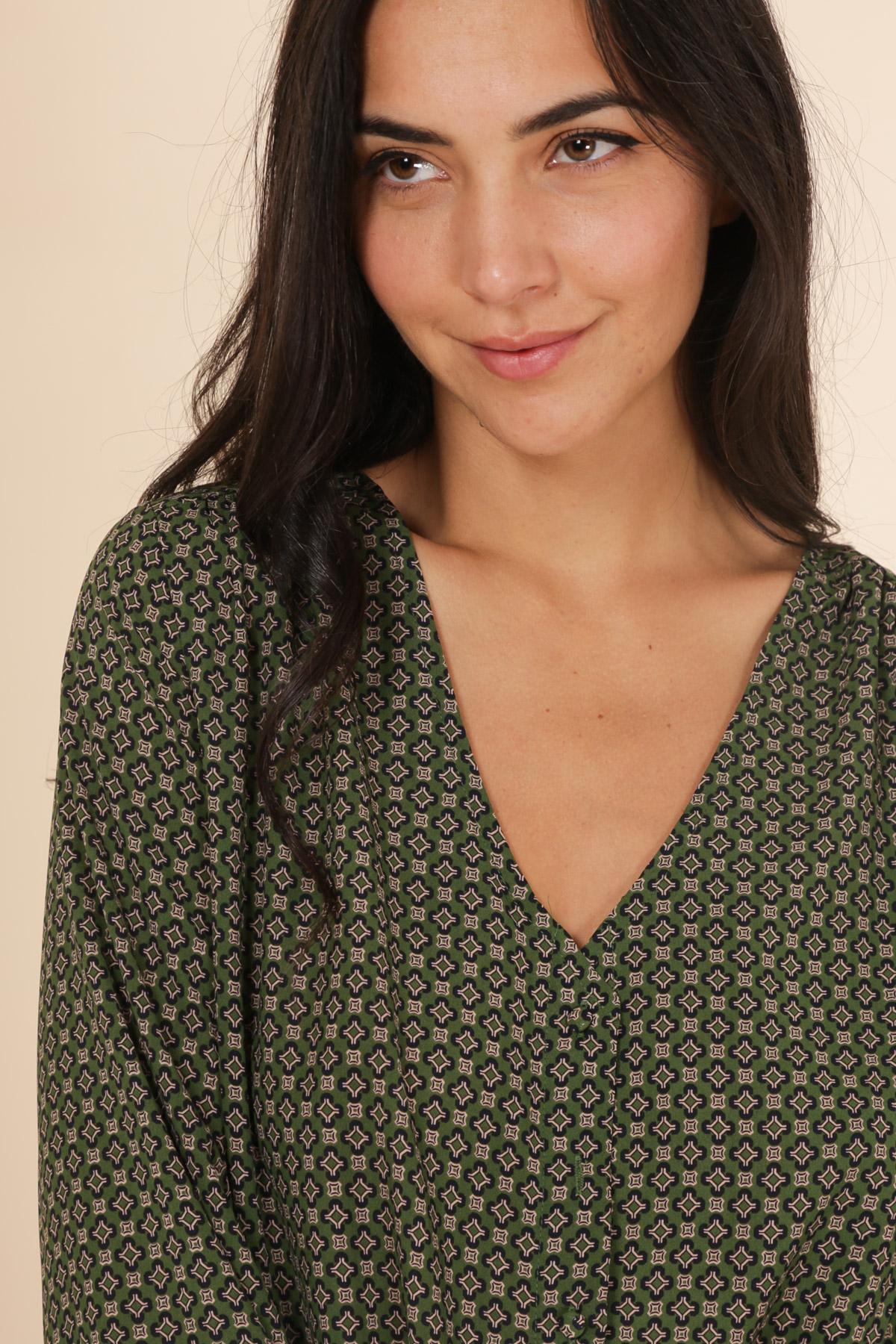 3876 Blouse imprimée