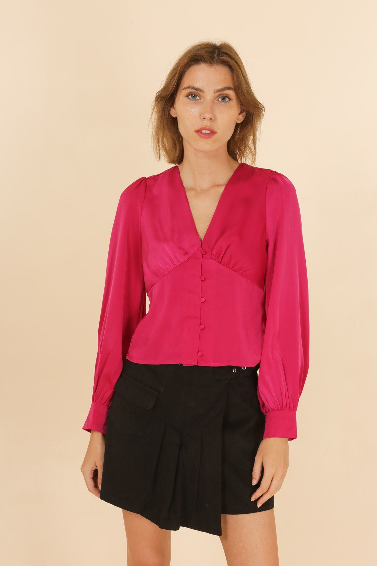 3891 Blouse satinée
