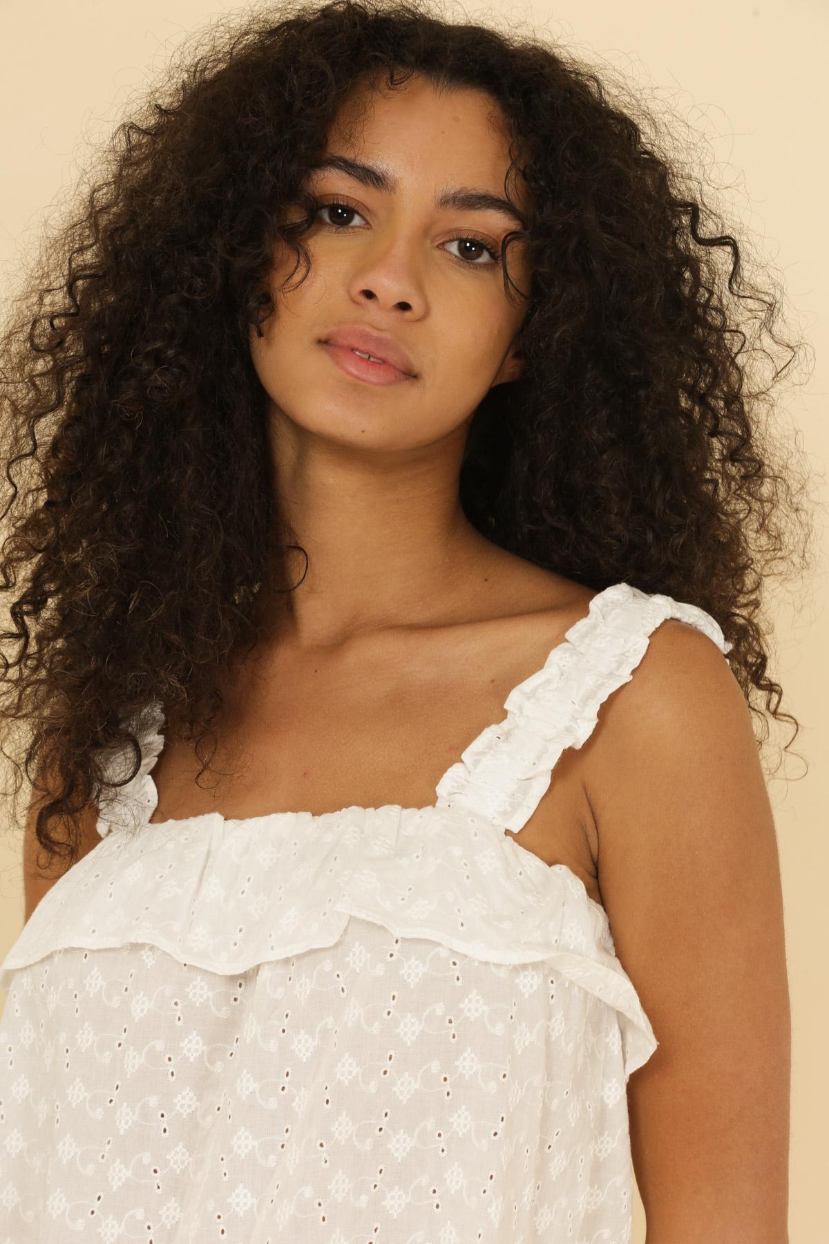 3996 Débardeur à volants