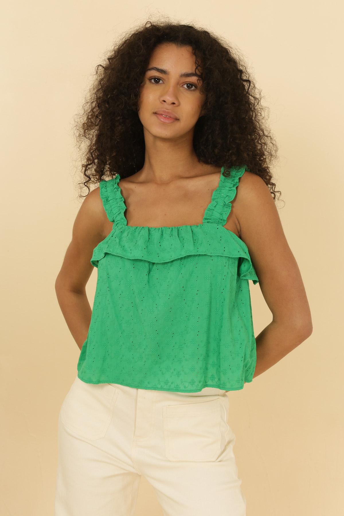 3996 Débardeur à volants