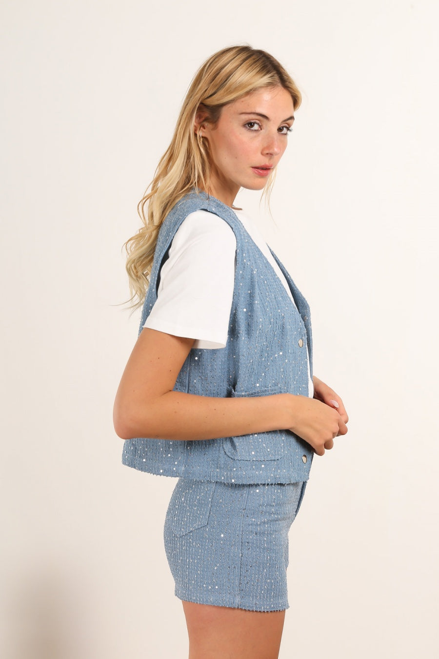 5063 Veste à sequins