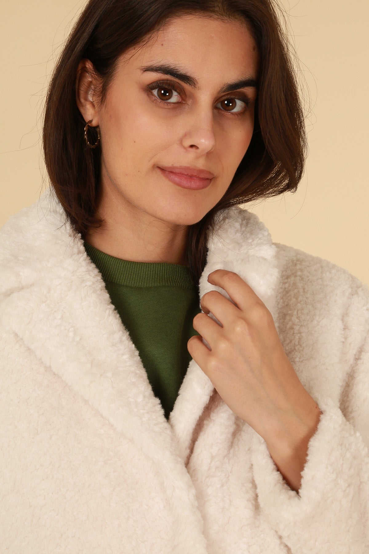 5096 Manteau à bouclettes