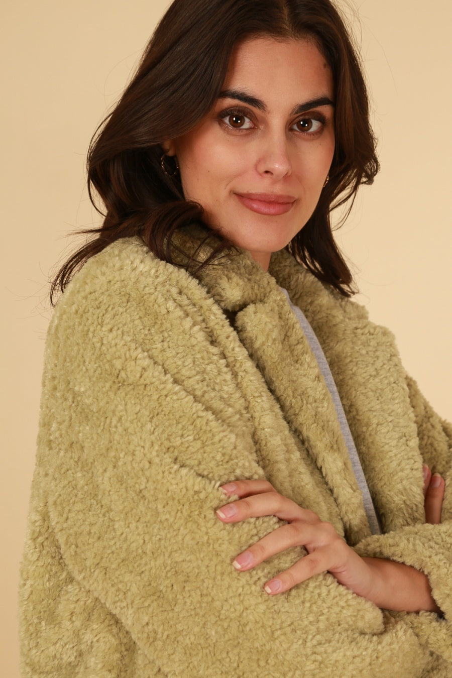 5096 Manteau à bouclettes