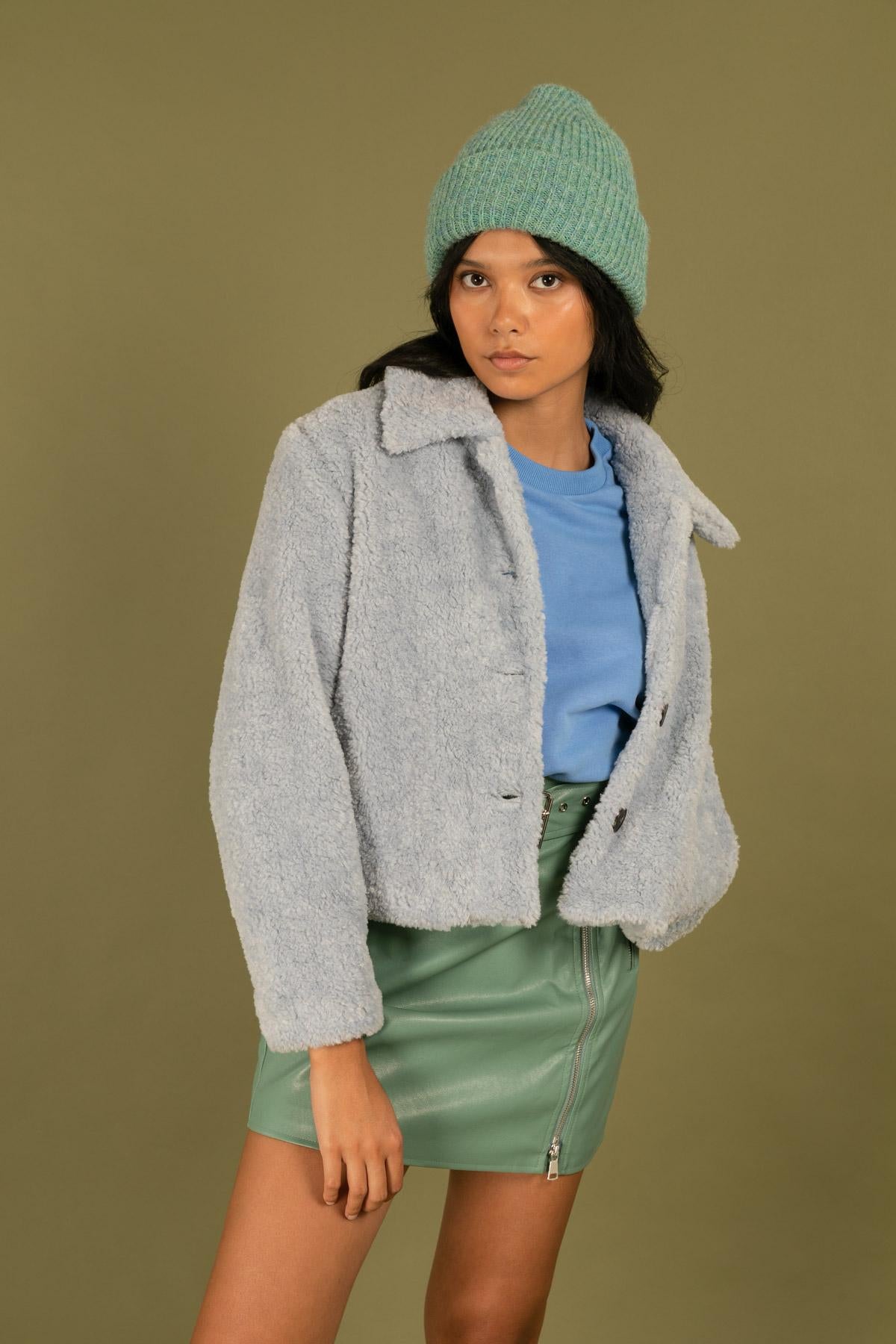 5097 Abrigo de bouclé 