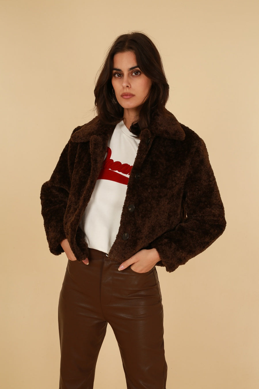 5097 Abrigo de bouclé 