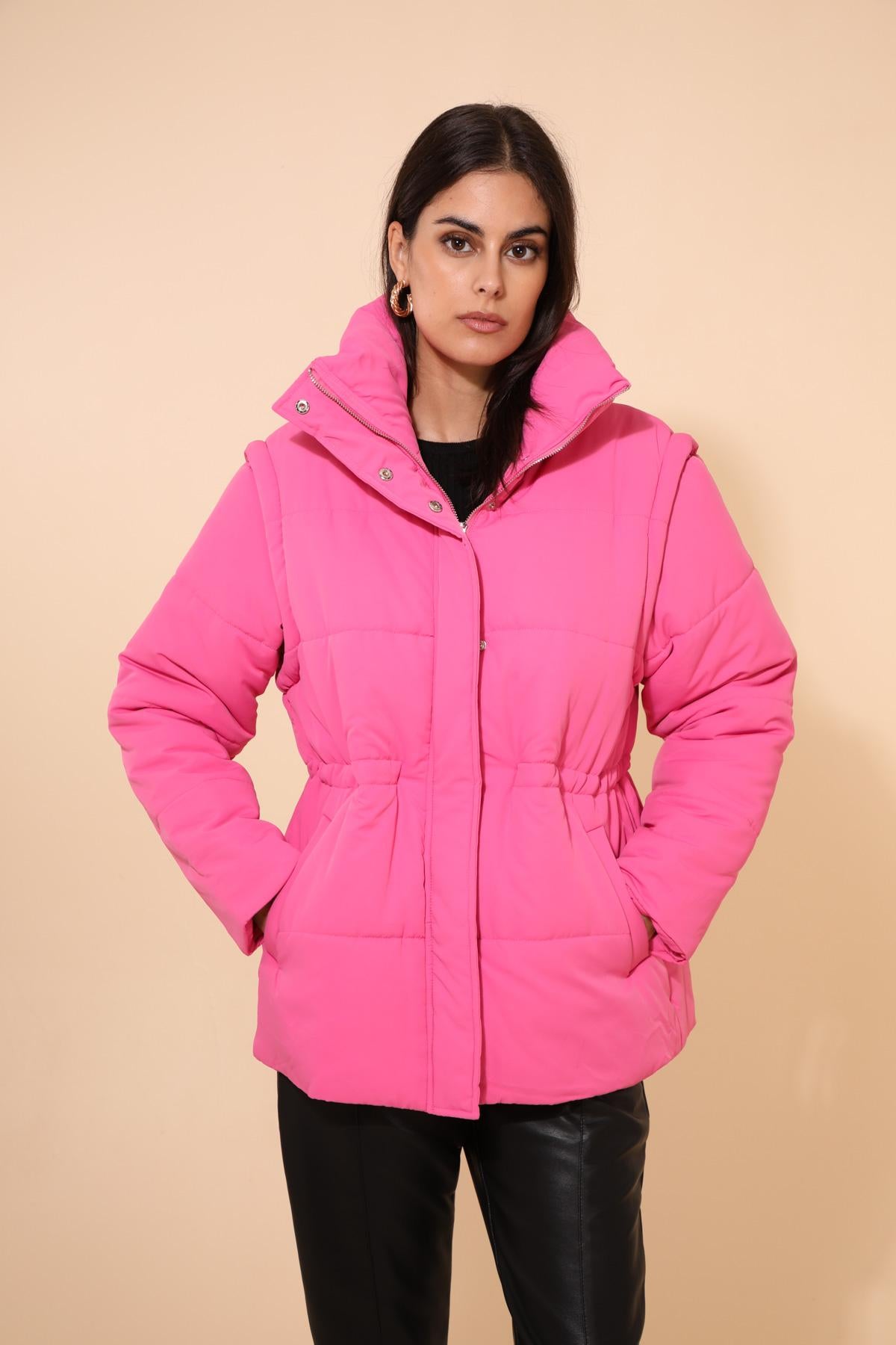 5099 Chaqueta acolchada de cuello alto