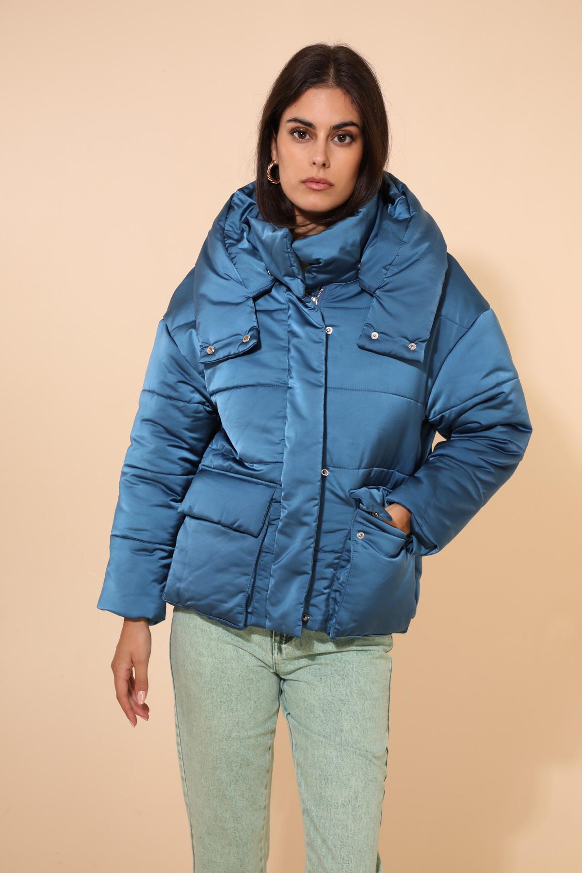 5100 Chaqueta de plumón de satén