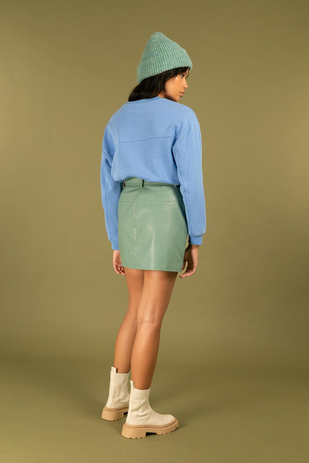 5115 Faux leather skirt