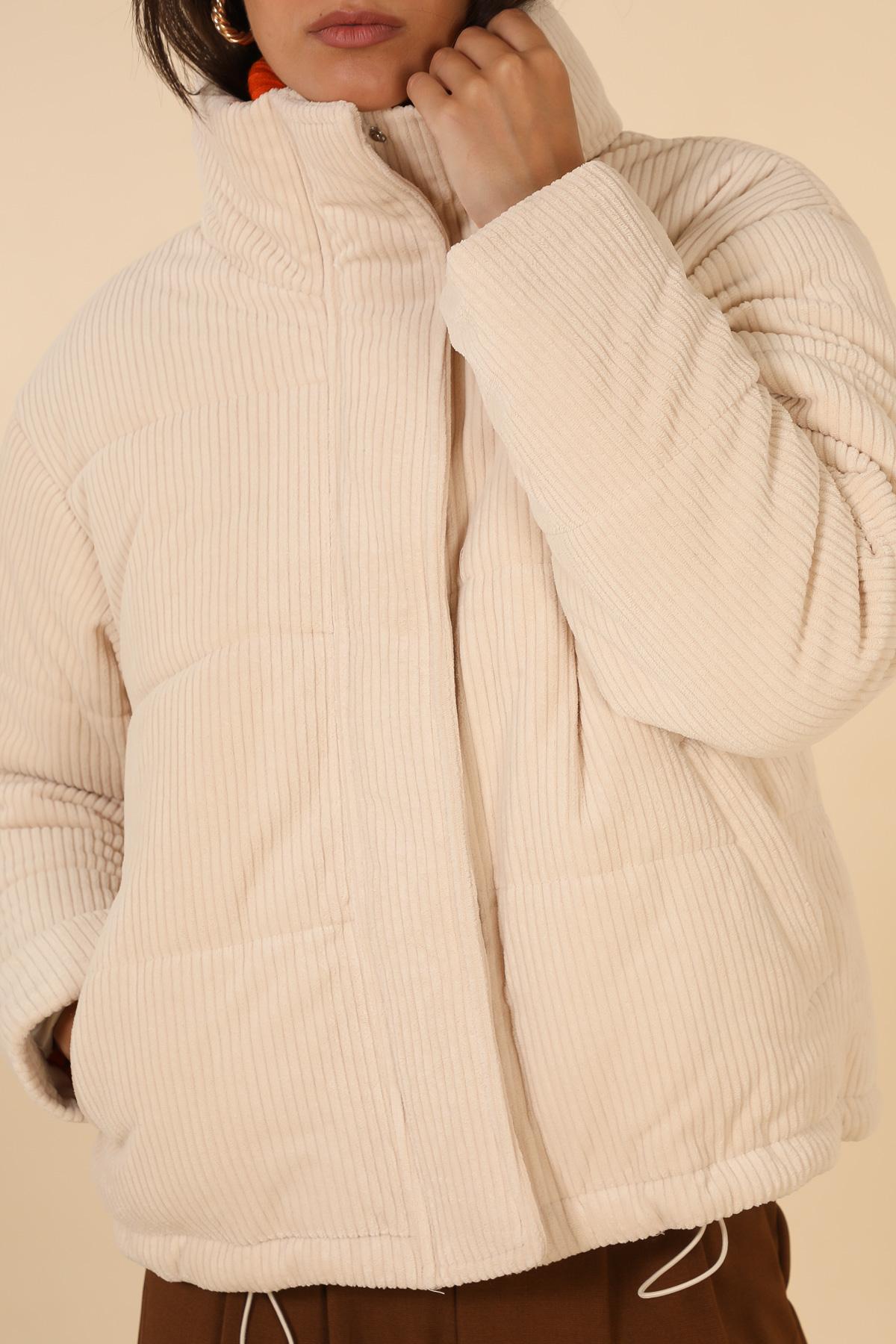 Chaqueta acolchada de terciopelo 5122