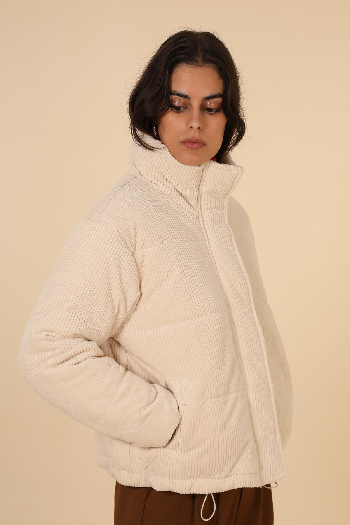 Chaqueta acolchada de terciopelo 5122