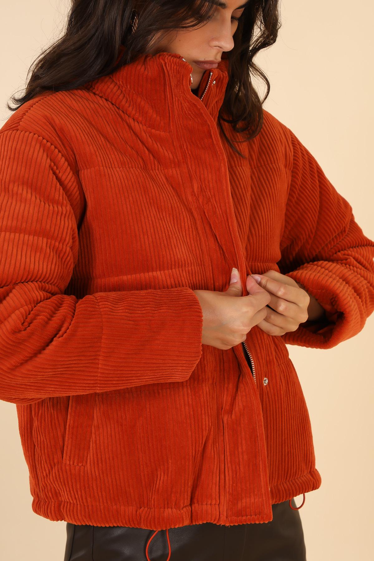 Chaqueta acolchada de terciopelo 5122