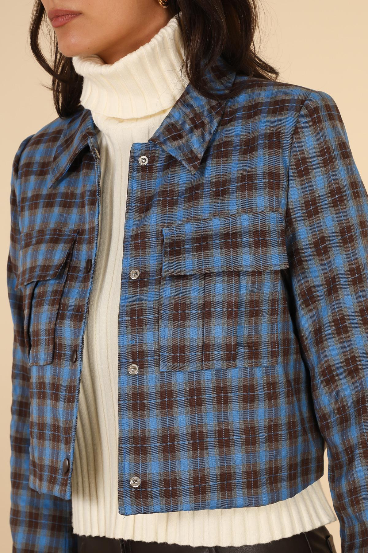 5185 Veste à carreaux