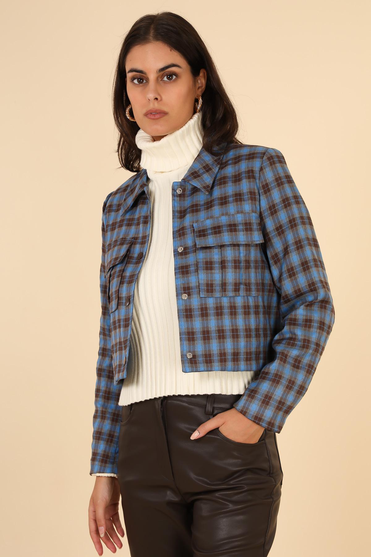 5185 Veste à carreaux