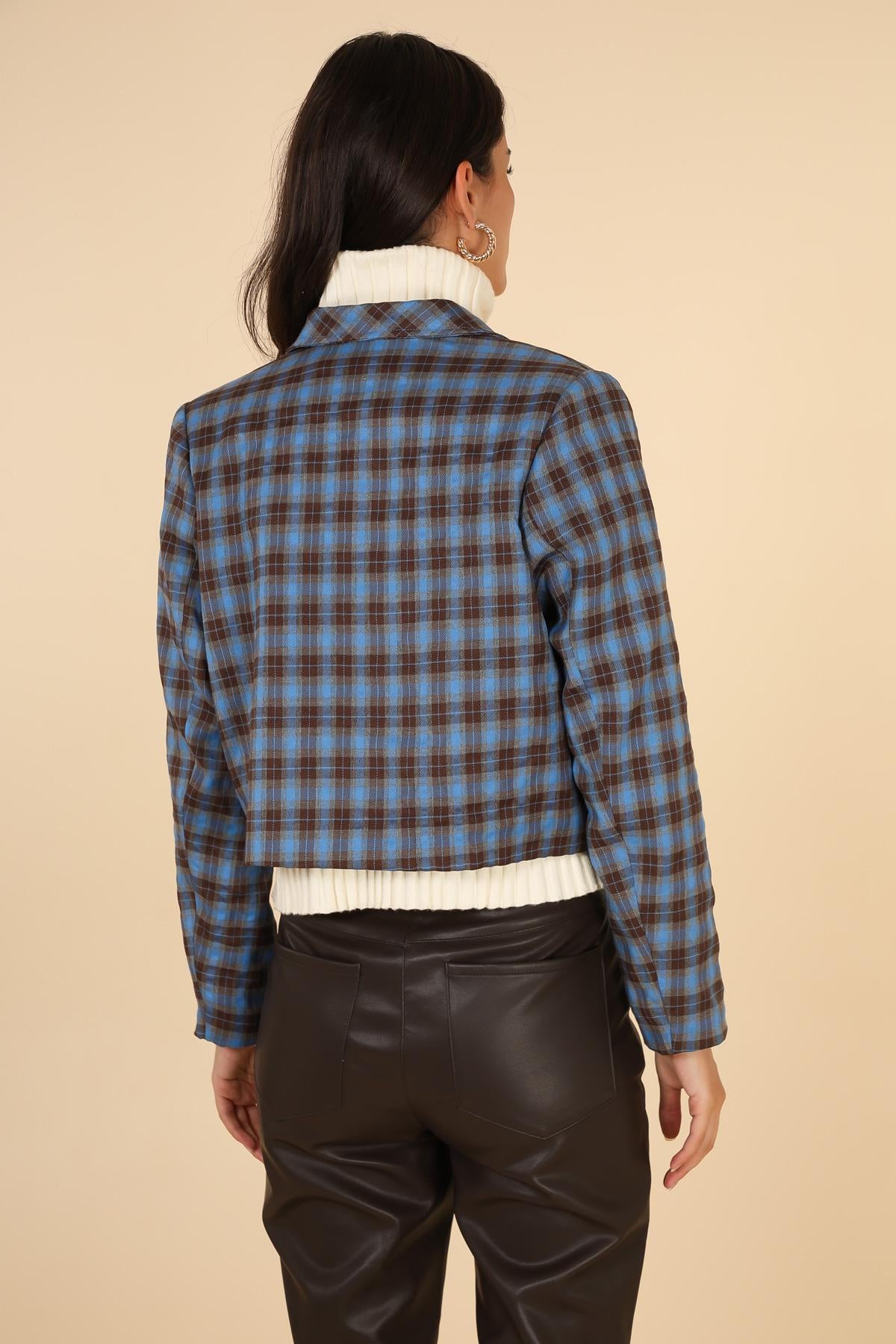 5185 Veste à carreaux