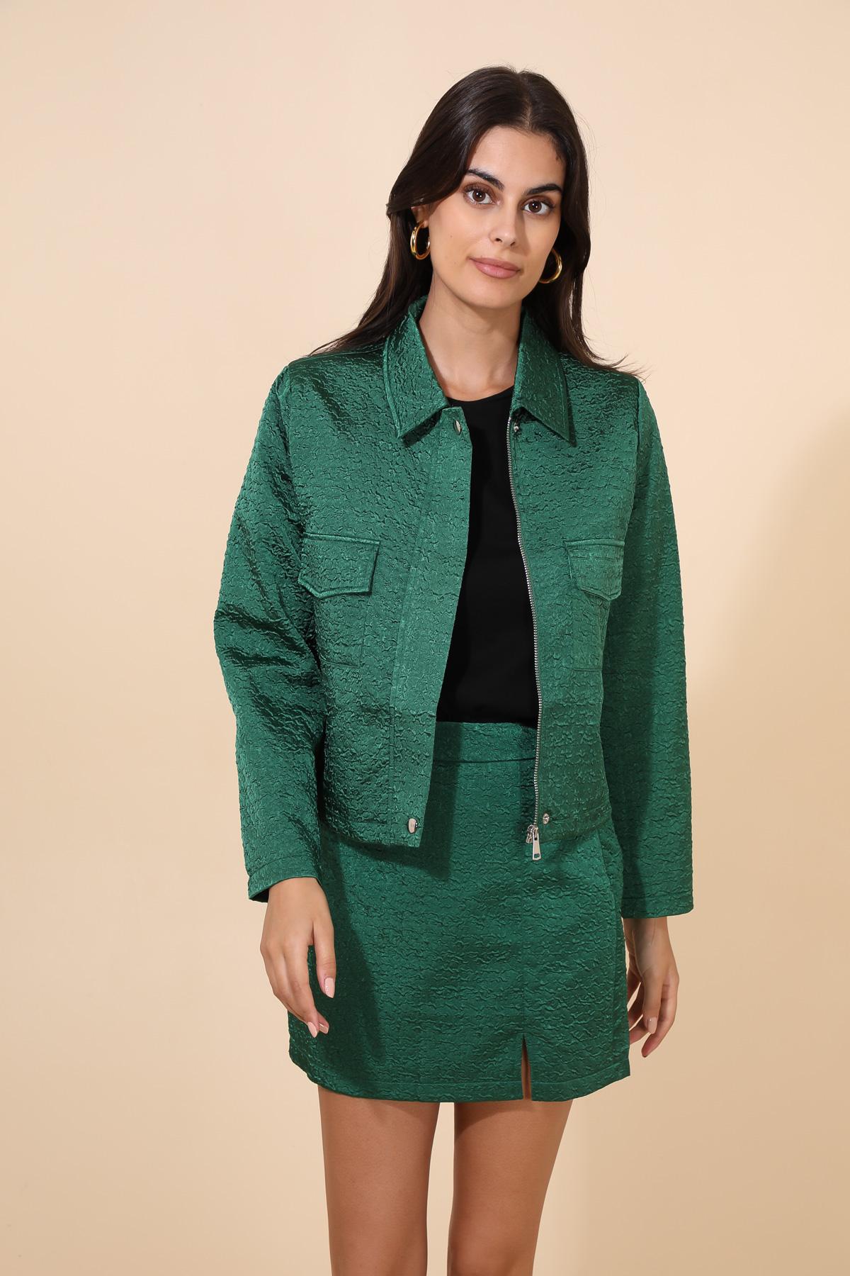 5187 Veste satinée