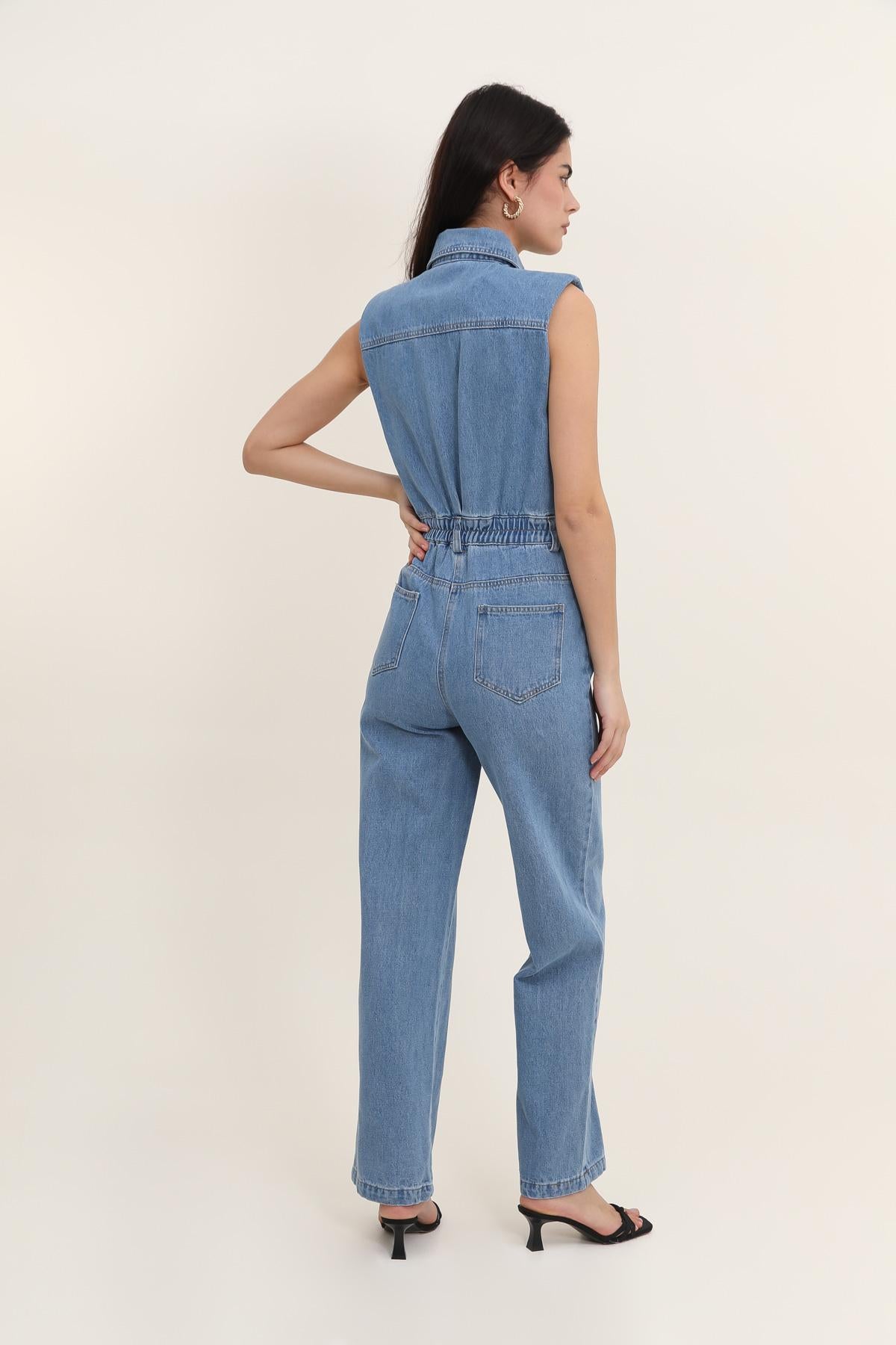 5206 Denim Jumpsuit