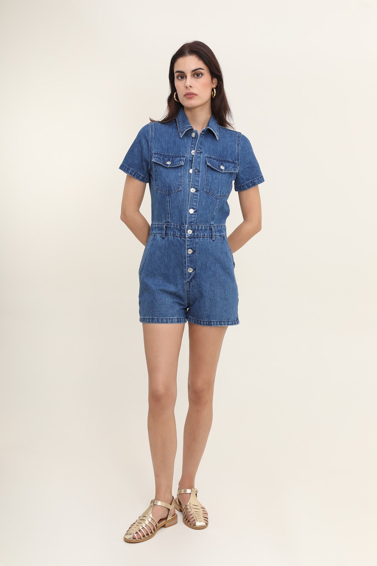 5207 Combishort denim