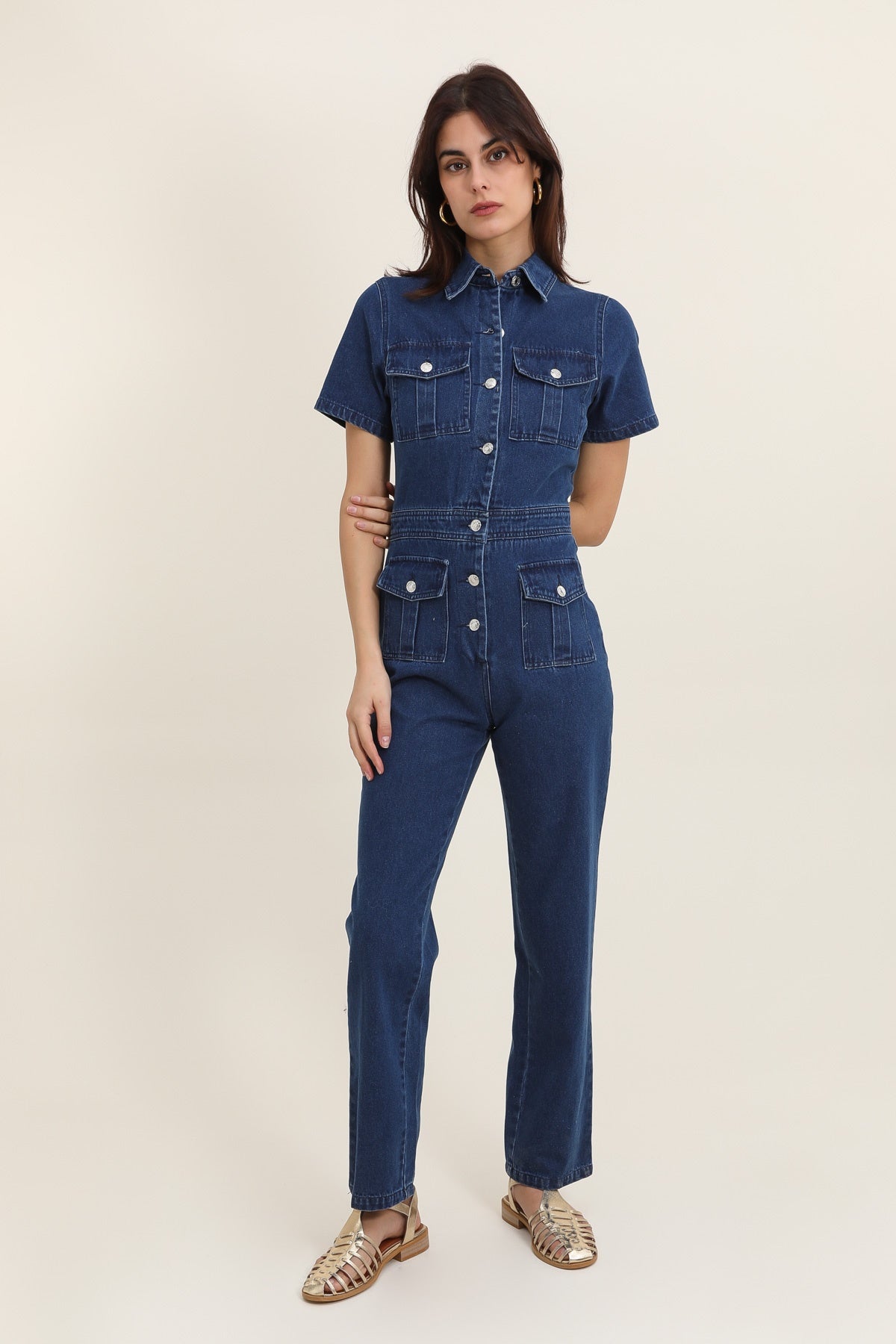 5217 Denim Jumpsuit