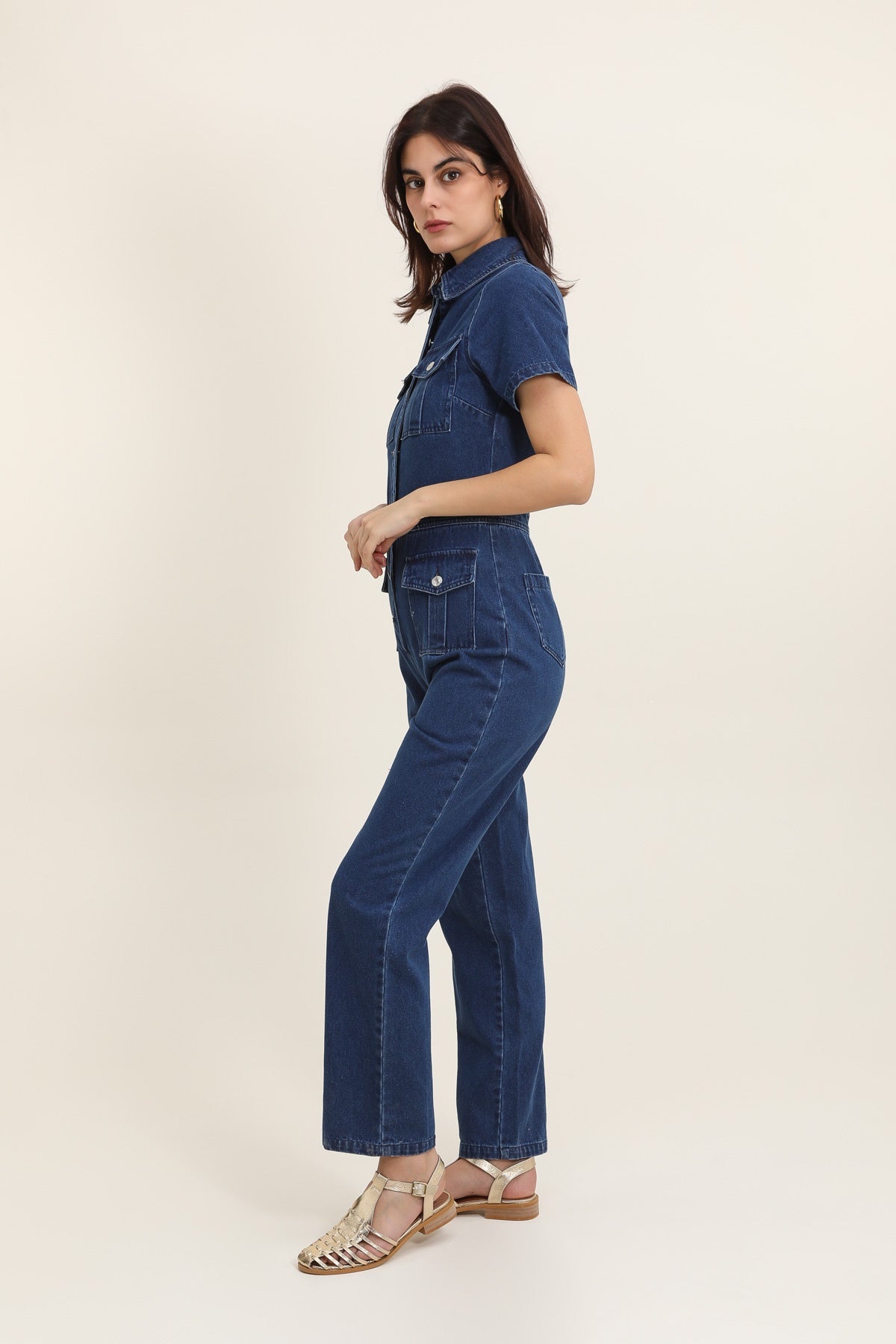 5217 Denim Jumpsuit