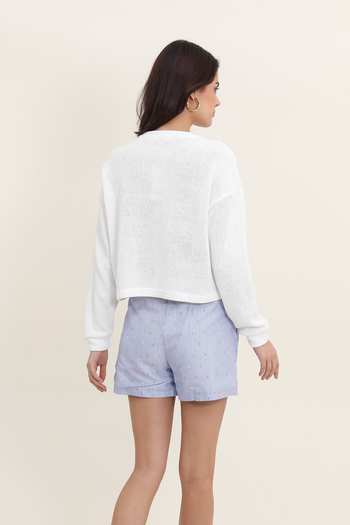 5287 Short à rayures