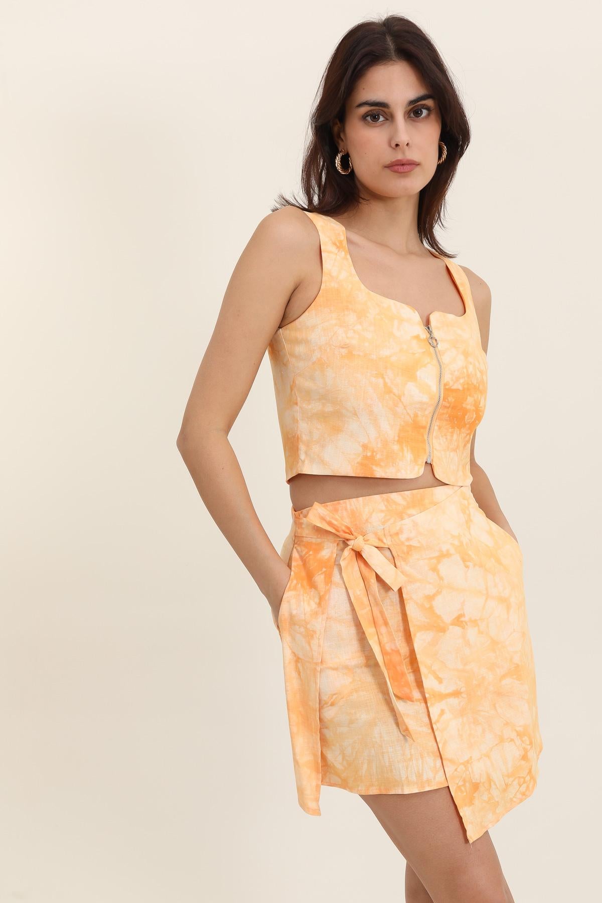 5298 Camiseta sin mangas con efecto tie-dye